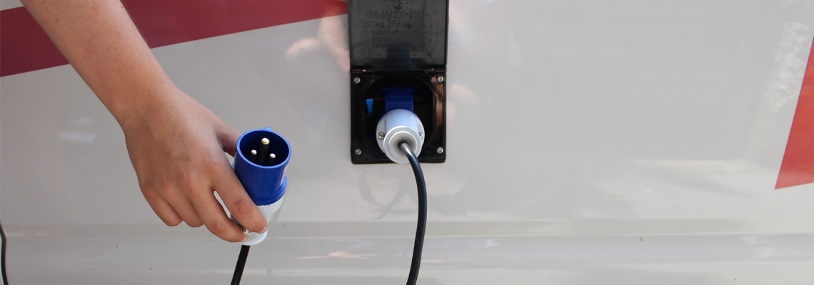 Prise électrique à Bride 15A ETL, Pour Camping-car/bloc Pare-chocs - Modèle Impact, Neuf