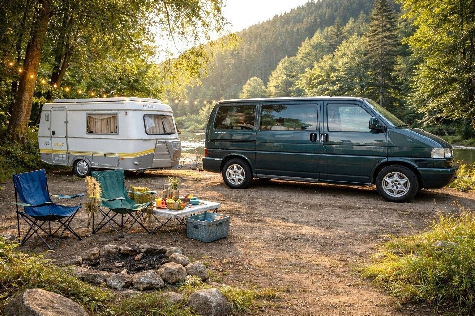 Vista frontale a ¾ Volkswagen - Yescapa