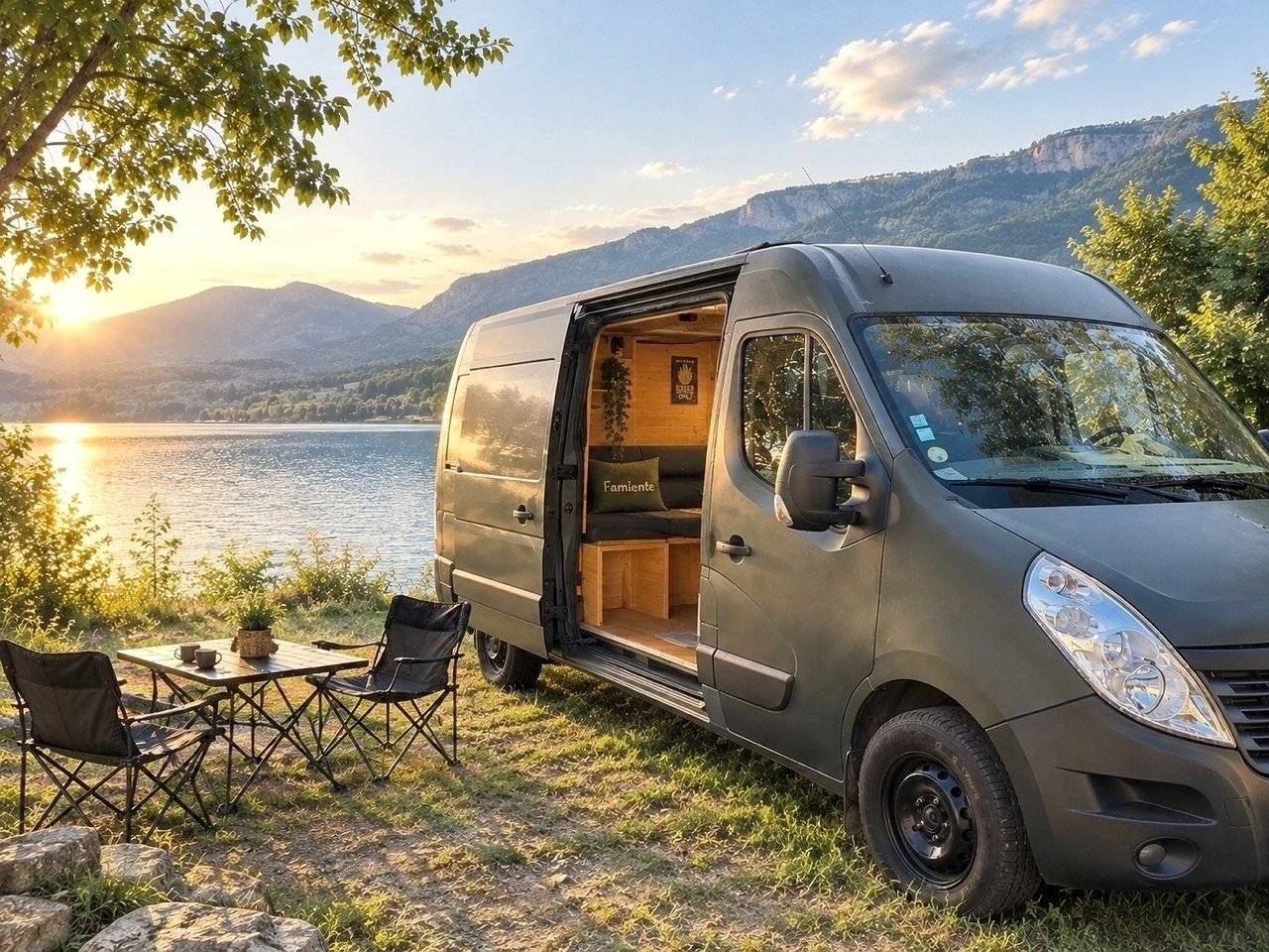 Vista de 3/4 Renault Master - Yescapa