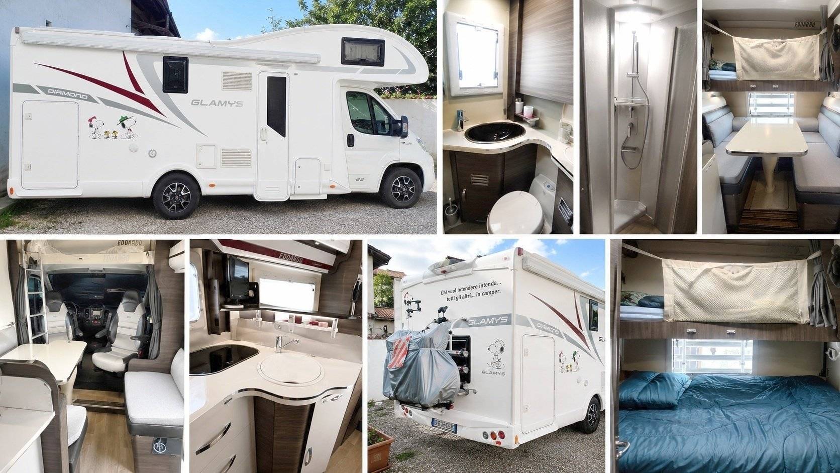 Front view from 3/4 Fiat Ducato 2,3 l 130 ch. - Yescapa
