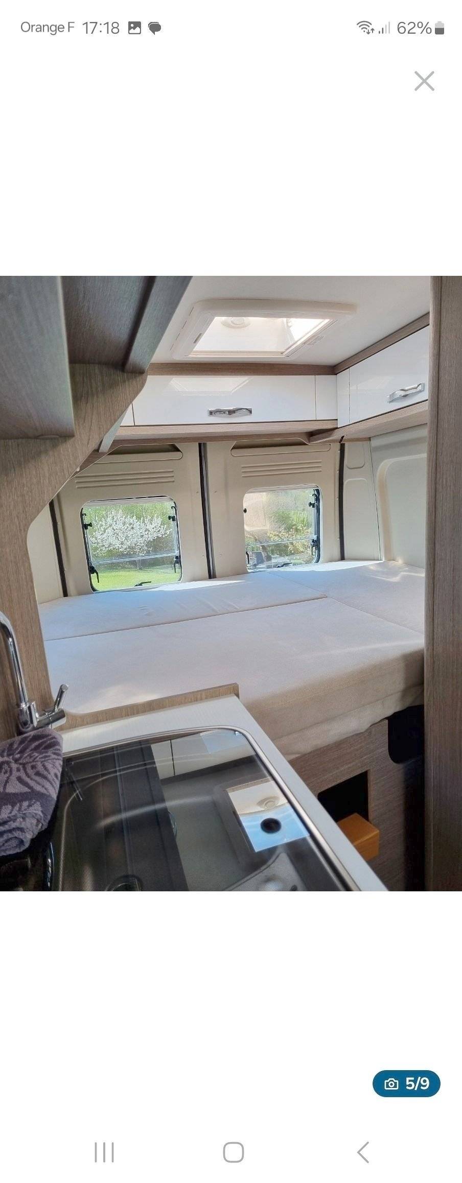 Berth Citroën Citroën jumper - Yescapa