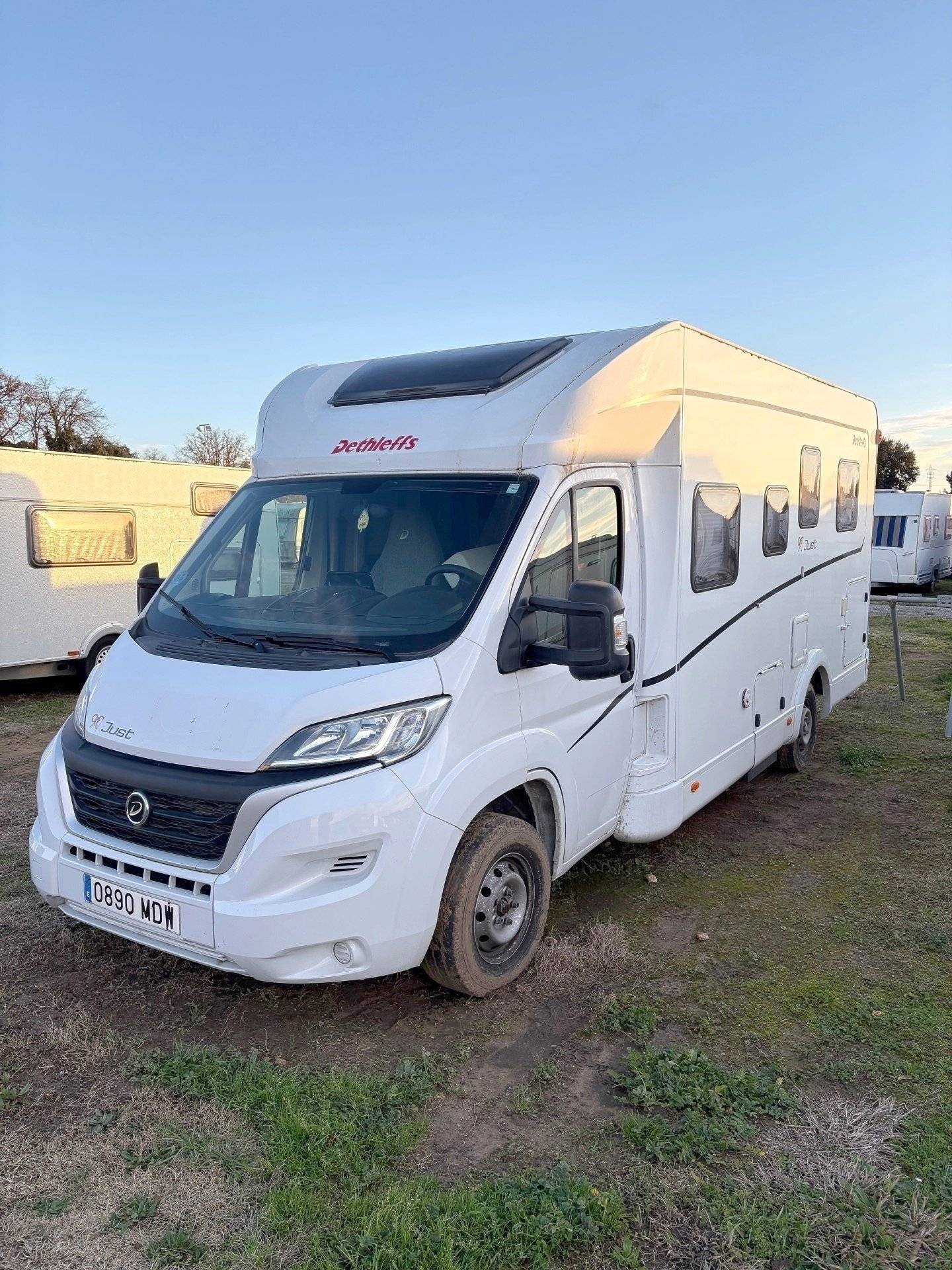 Voorkant 3/4 Fiat - Yescapa