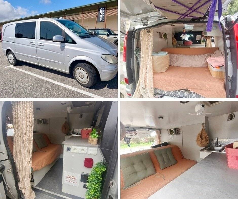 Plazas en cama Mercedes Vito 111 CDI 116 ch - Yescapa