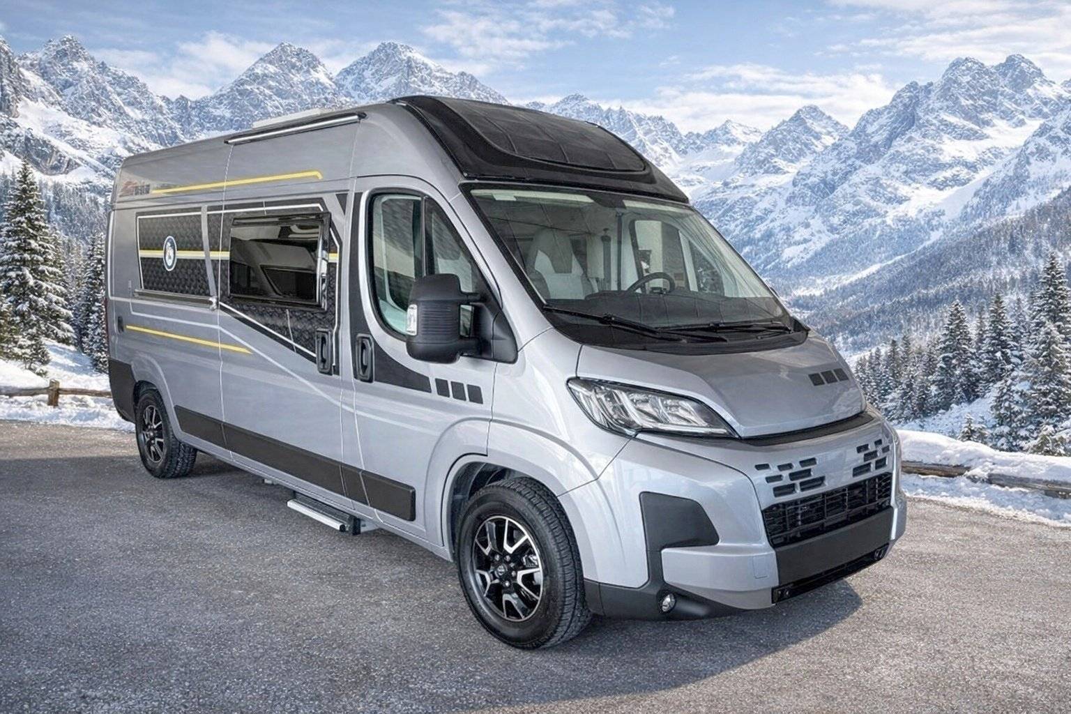 schräge Vorderansicht Fiat 140 cv - Yescapa