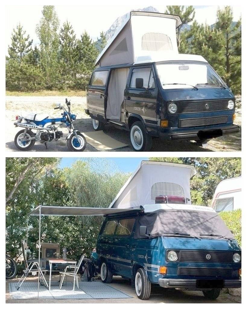 Front view from 3/4 Volkswagen T3 Joker Westfalia - Yescapa