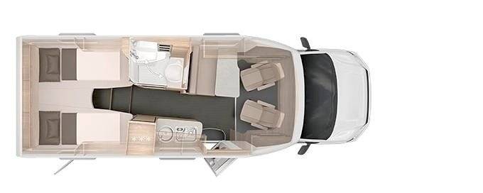 Teilintegriertes Wohnmobil