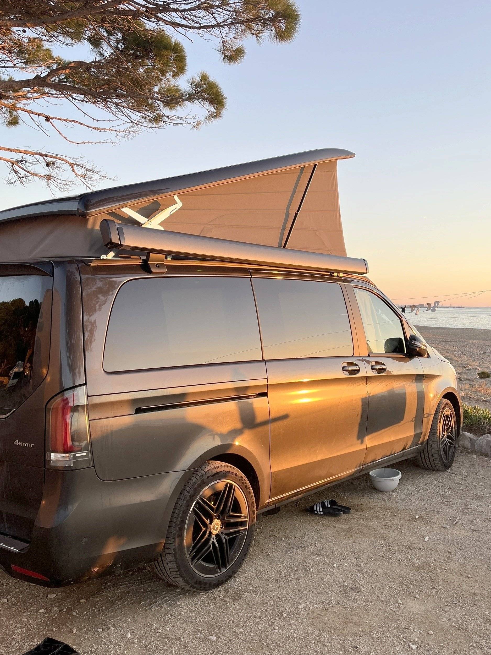 Front view from 3/4 Mercedes  Mercedes Marco polo - Yescapa
