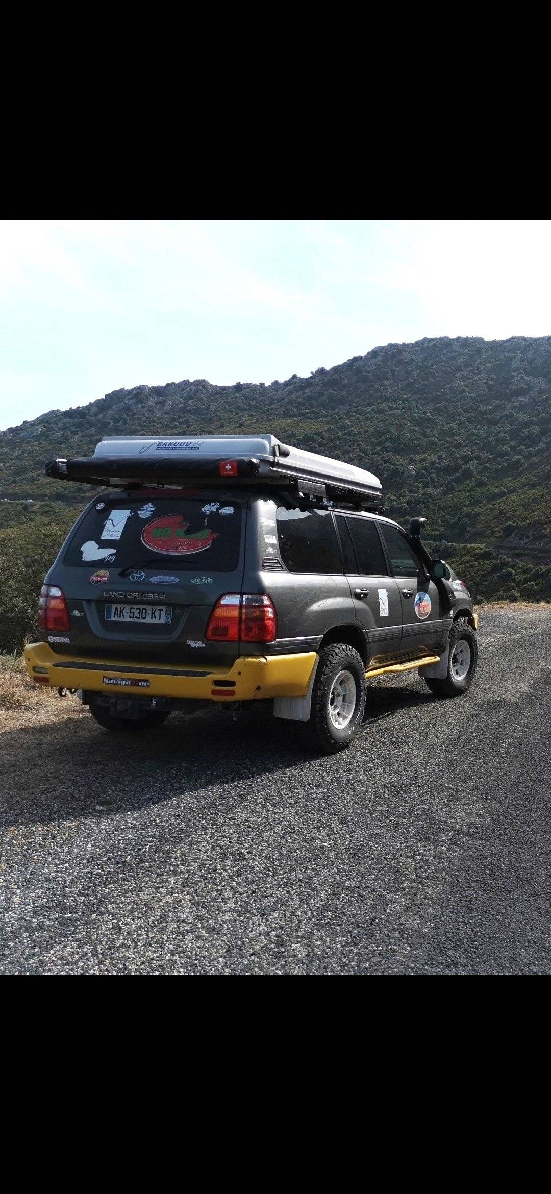 Vue arrière Toyota Hdj100 - Yescapa