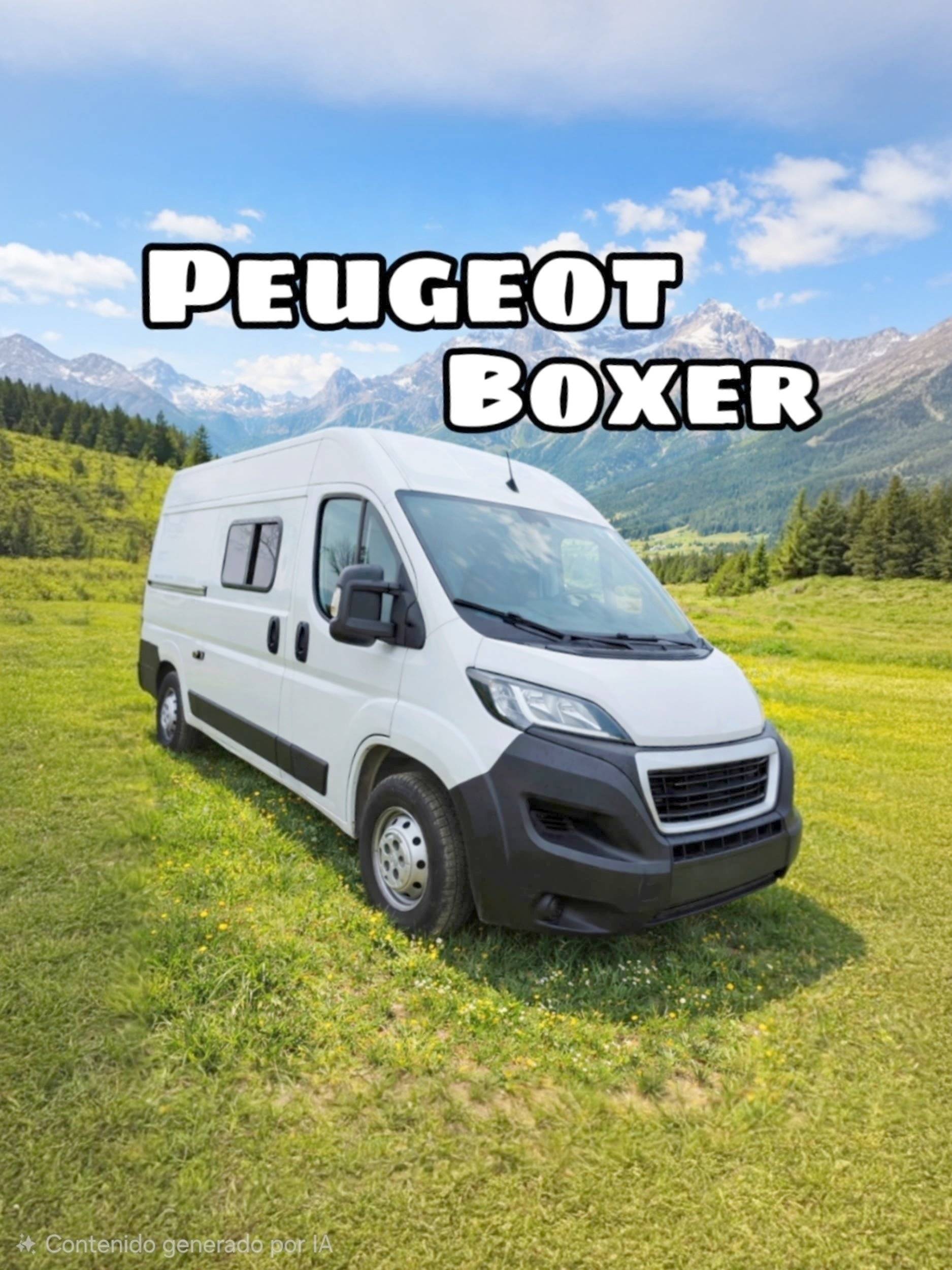 Vue avant de 3/4 Peugeot Boxer - Yescapa
