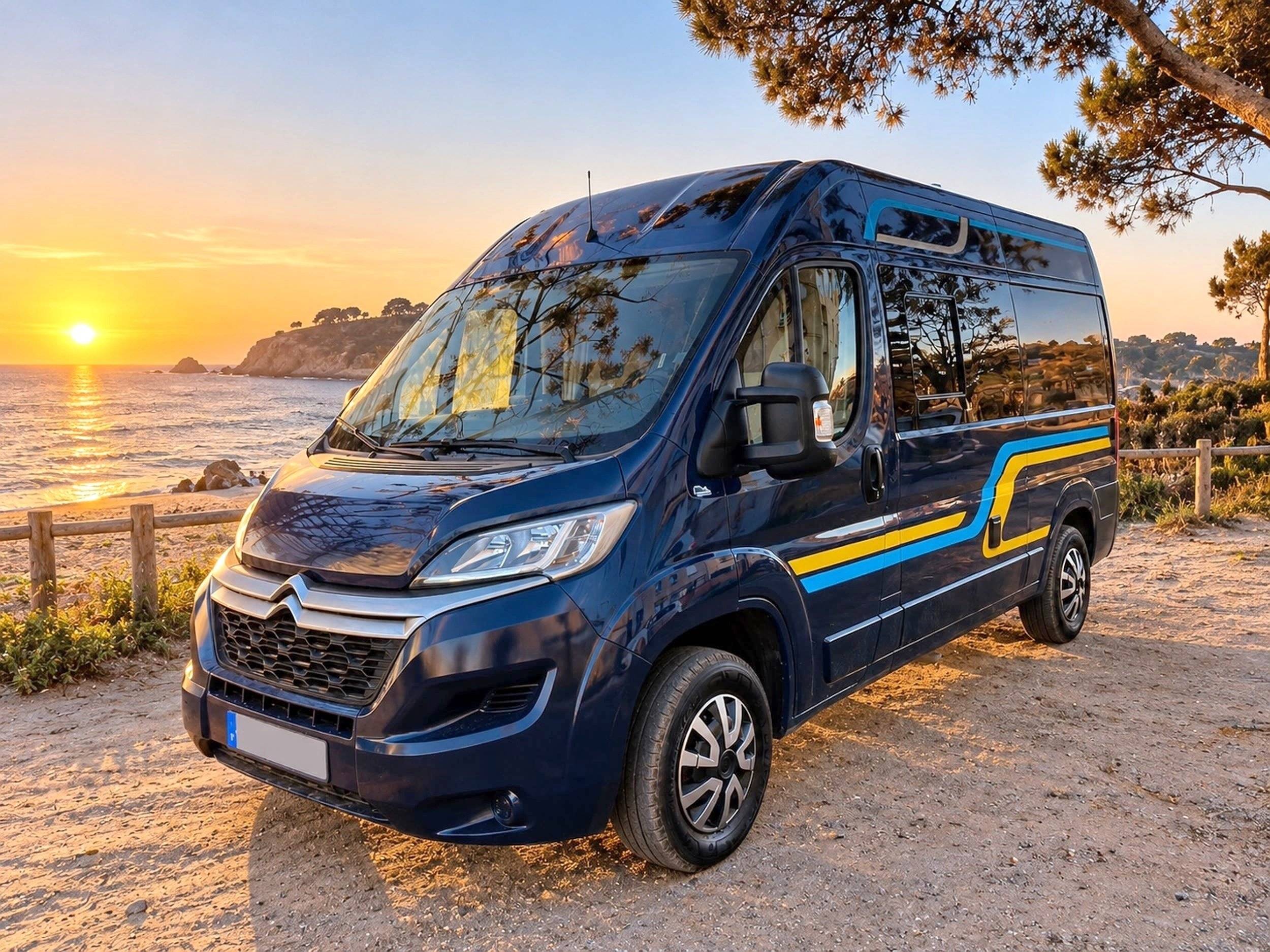 schräge Vorderansicht Citroën Citroën jumper - Yescapa