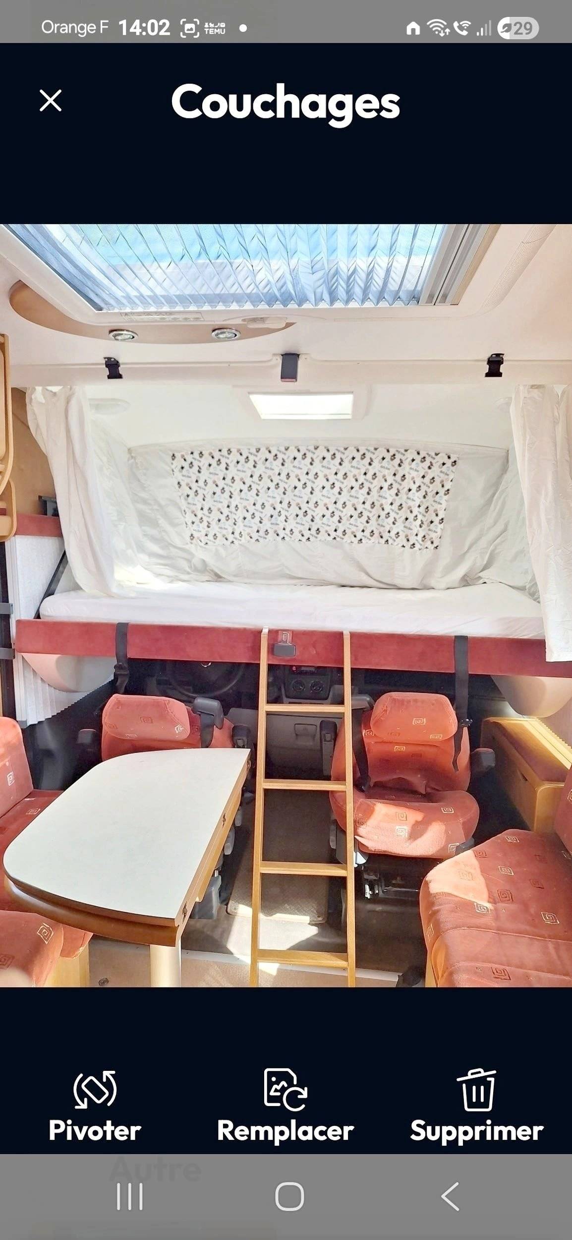 Berth Fiat Ducato 2,3 130 ch - Yescapa