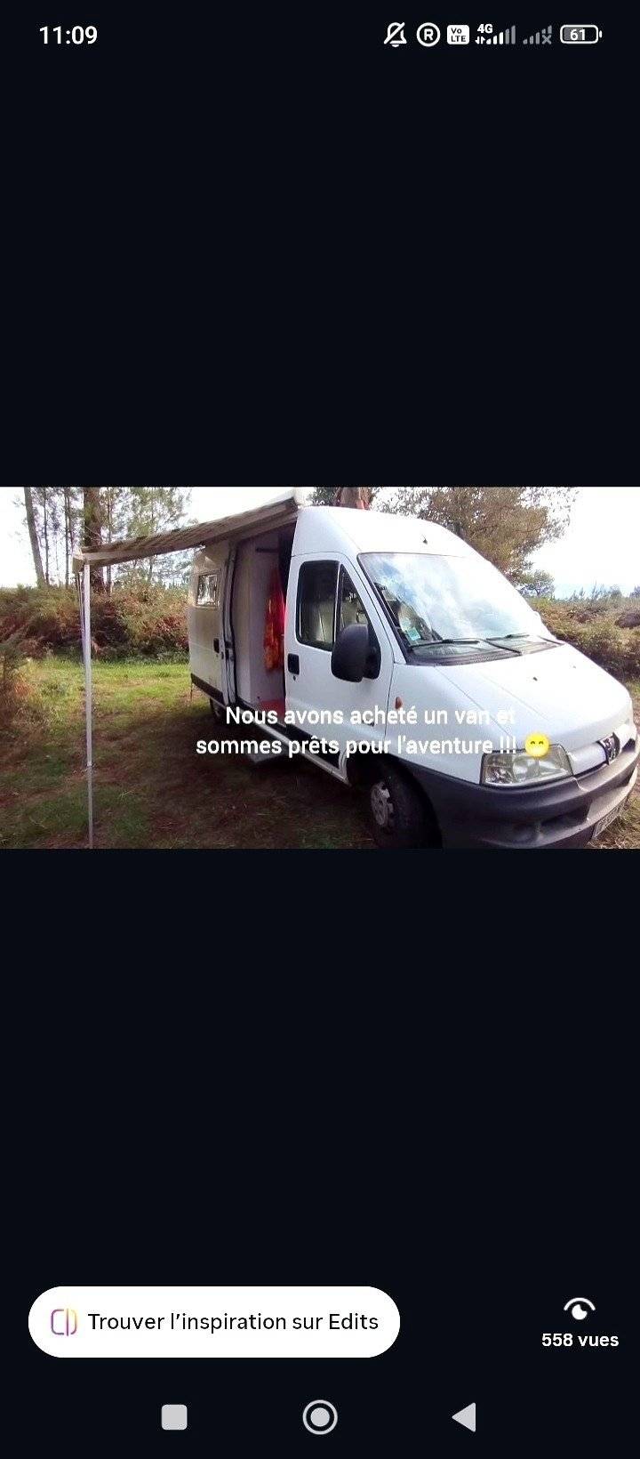 Vista del vehículo ángulo delantero Peugeot Boxer - Yescapa