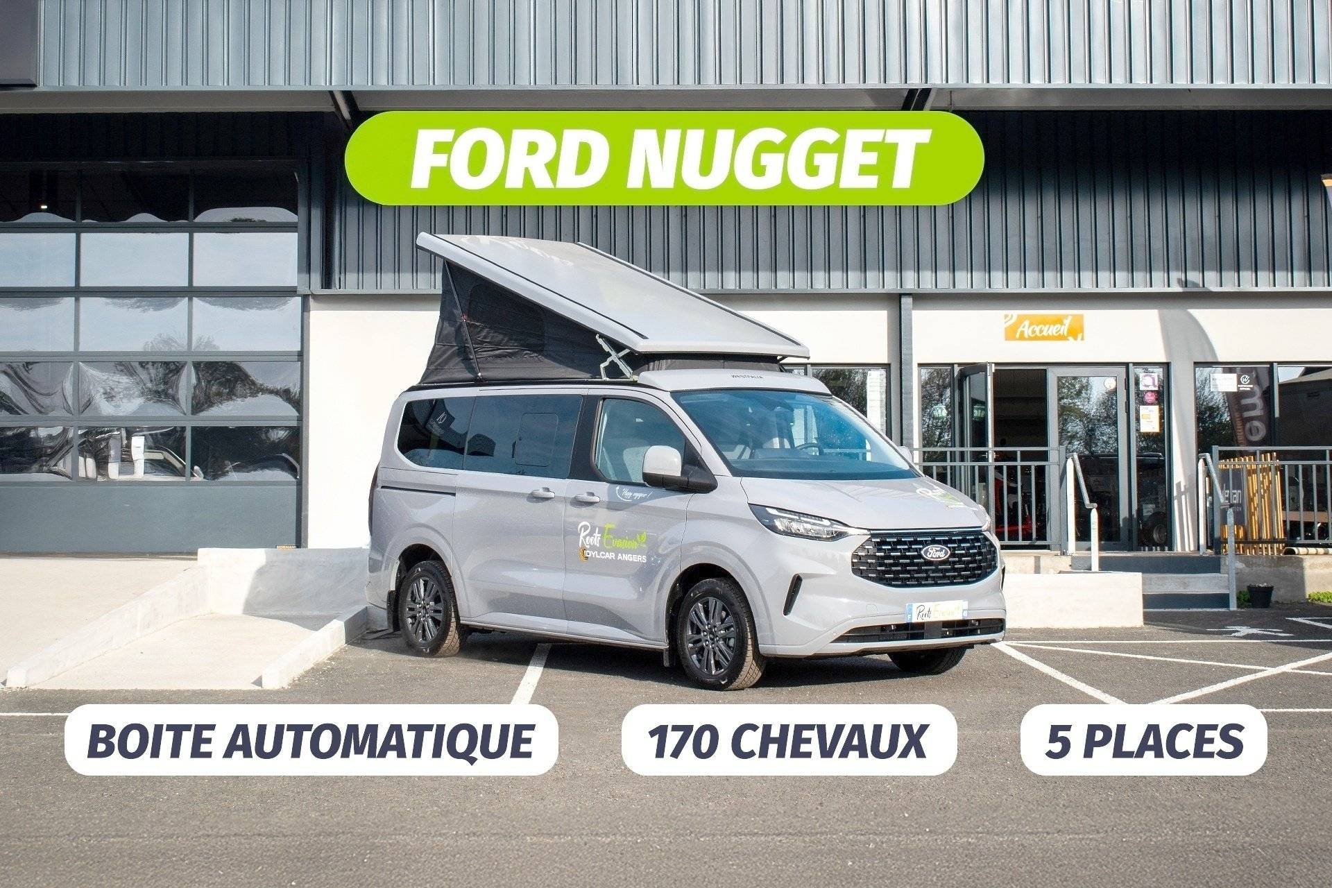 Front view from 3/4 Ford - Yescapa