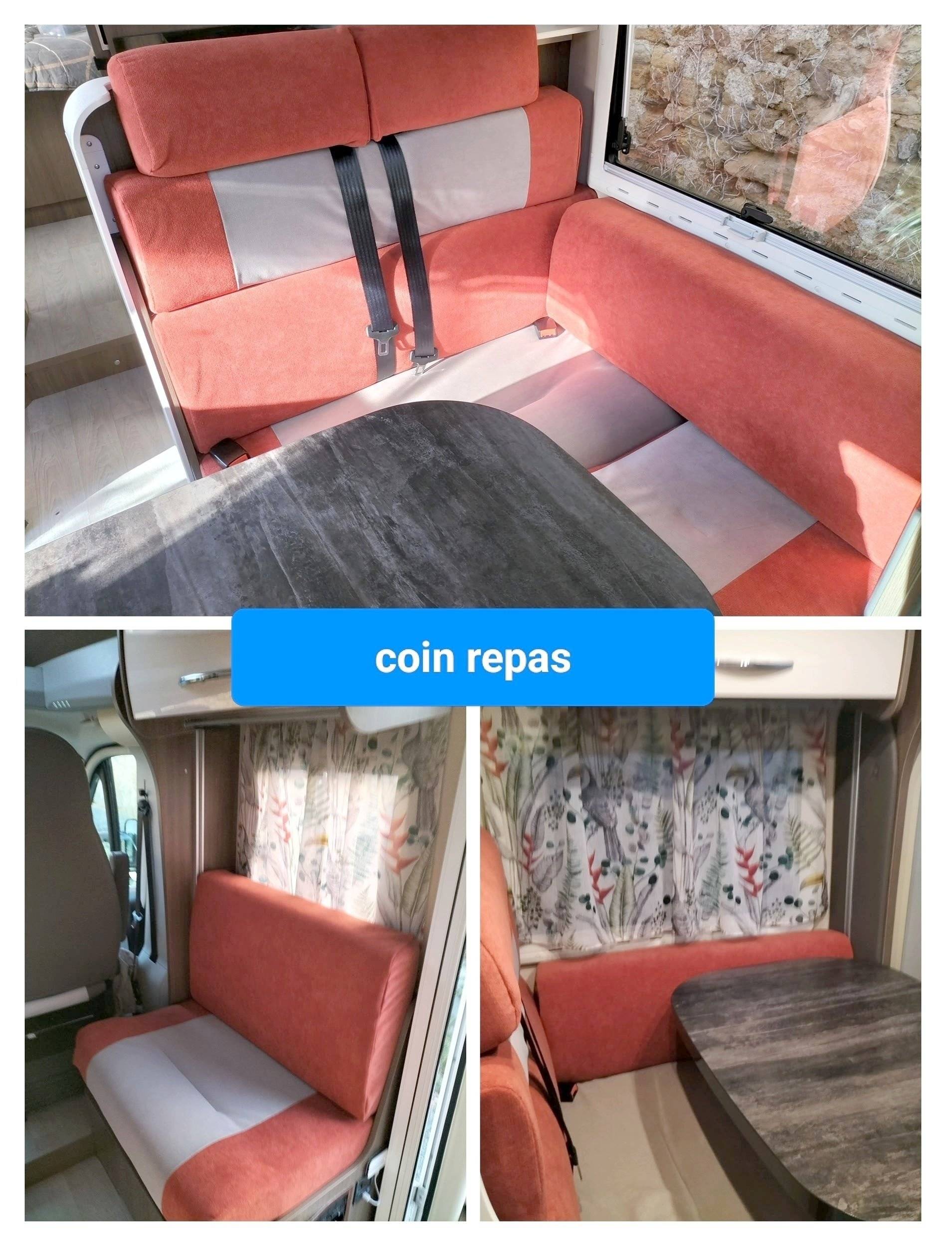 Área de jantar Fiat Ducato 2,2 l JTD 130 ch. - Yescapa