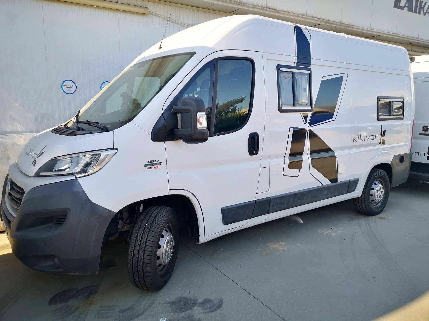 Vue avant de 3/4 Fiat Ducato 540 - Yescapa
