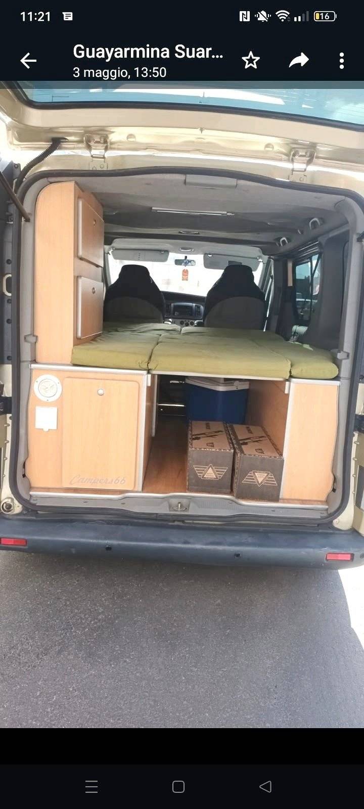 Couchages Renault Trafic 1.9 100ch - Yescapa