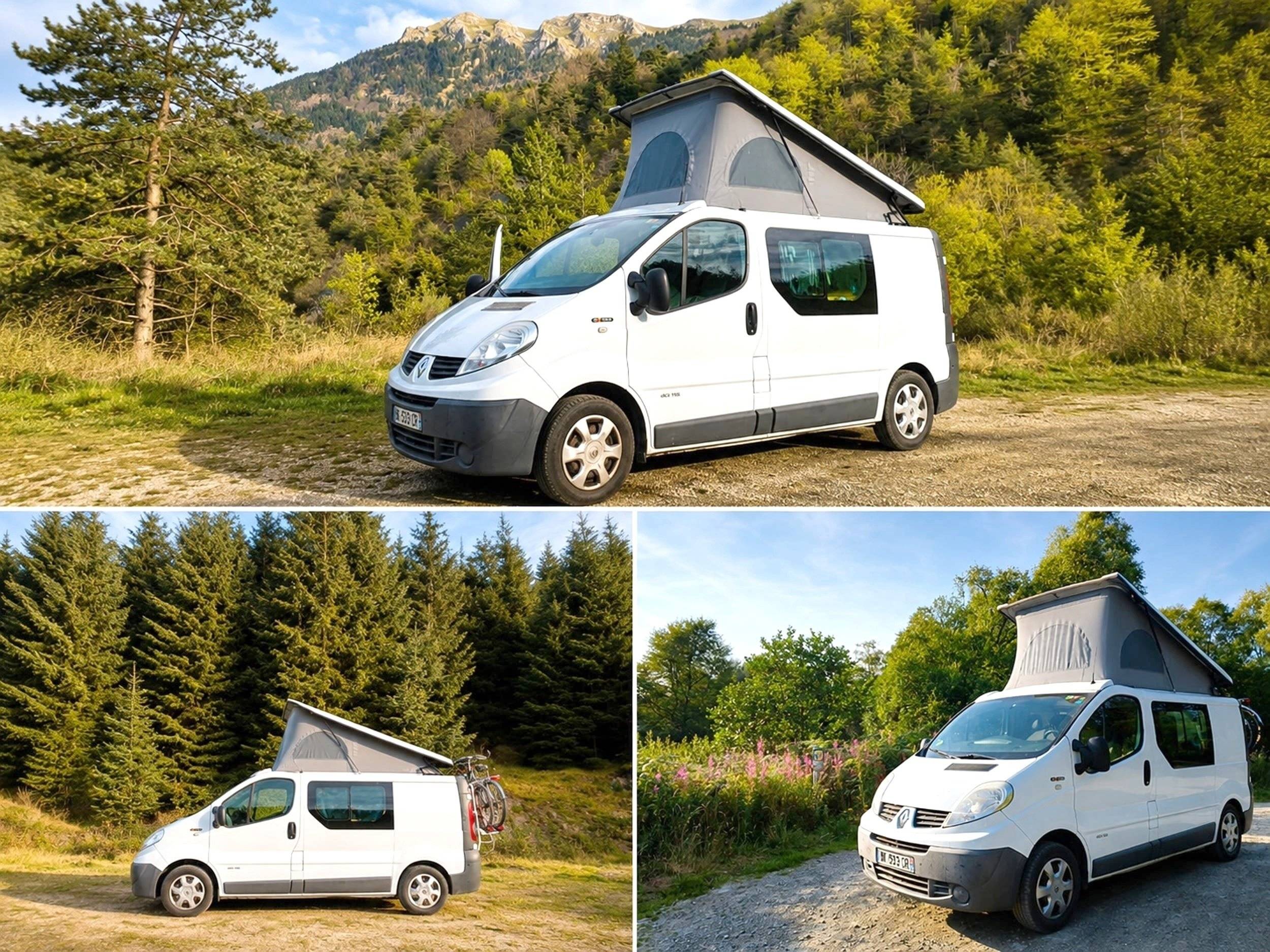 Vista de 3/4 Renault Trafic 1,6 l 115 ch - Yescapa