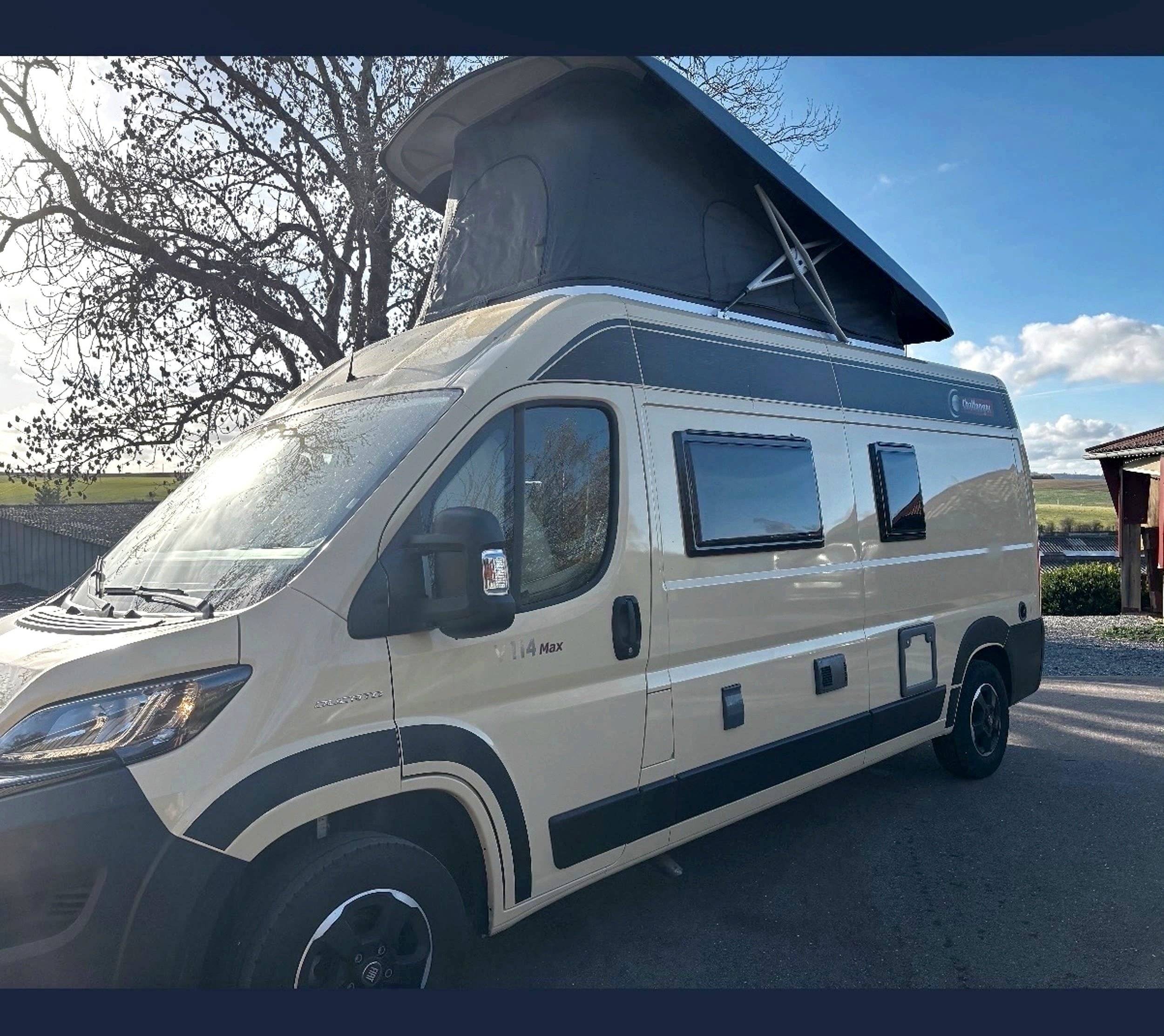 Vista del vehicle angle davanter Fiat Ducato 2,3 l Multijet 130 ch. - Yescapa