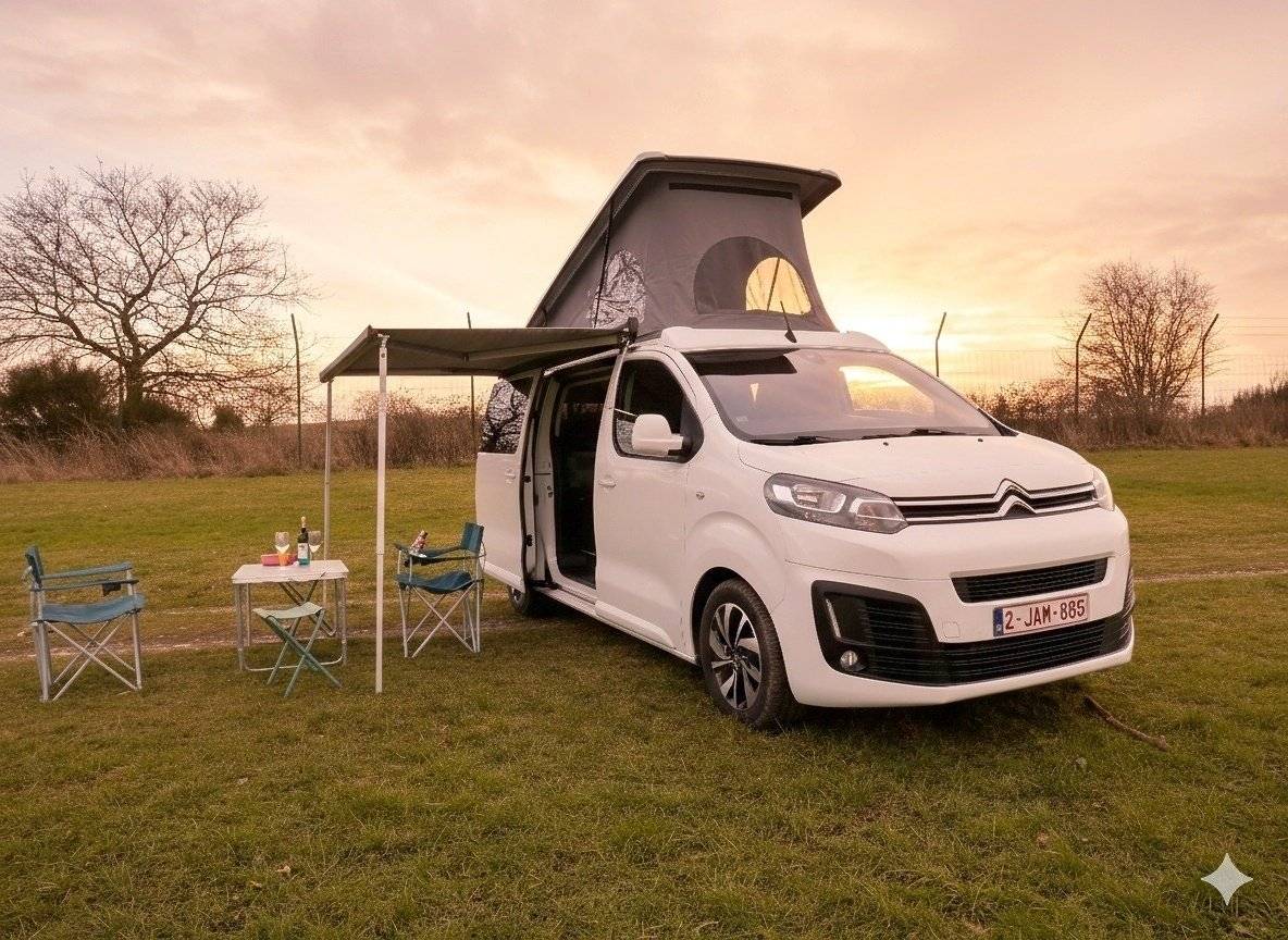 schräge Vorderansicht Citroën Citroën jumpy - Yescapa