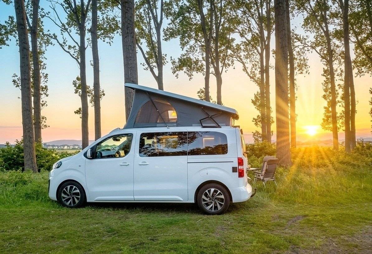 Vue avant de 3/4 Citroën Citroën jumpy - Yescapa
