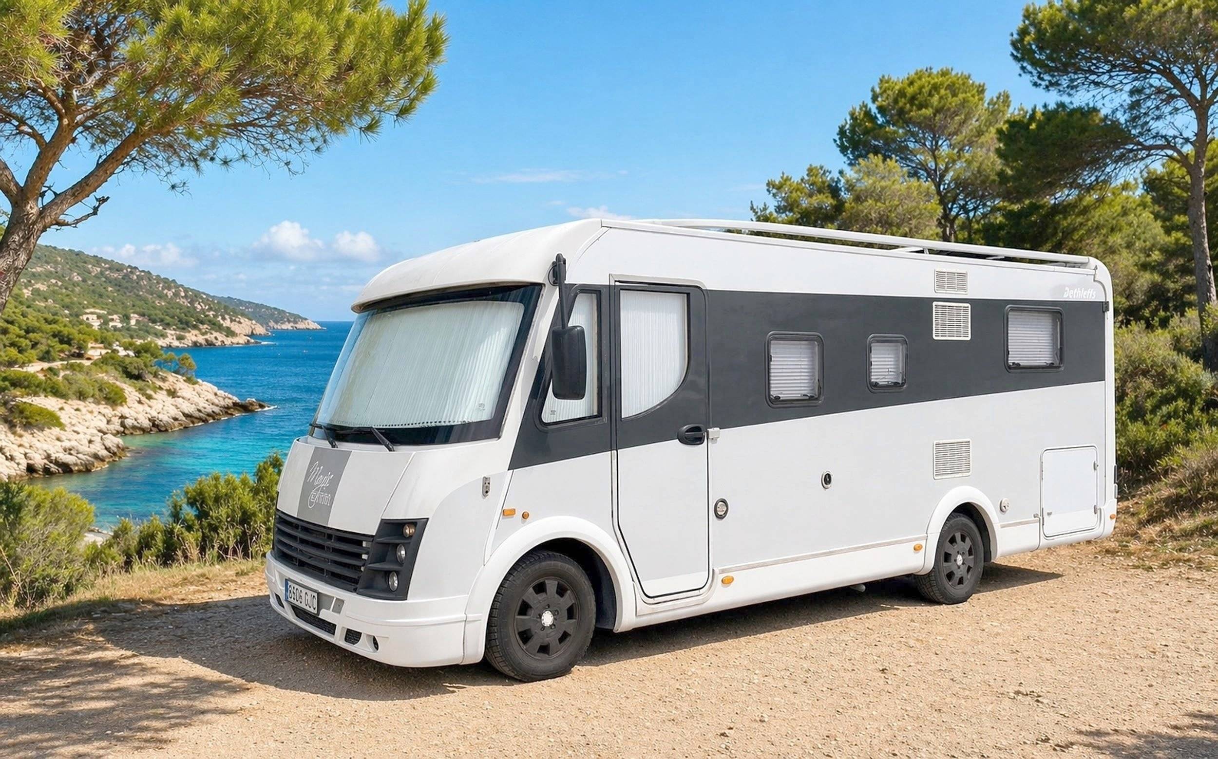 Vue avant de 3/4 Fiat Ducato 3,0 l 160 ch - Yescapa