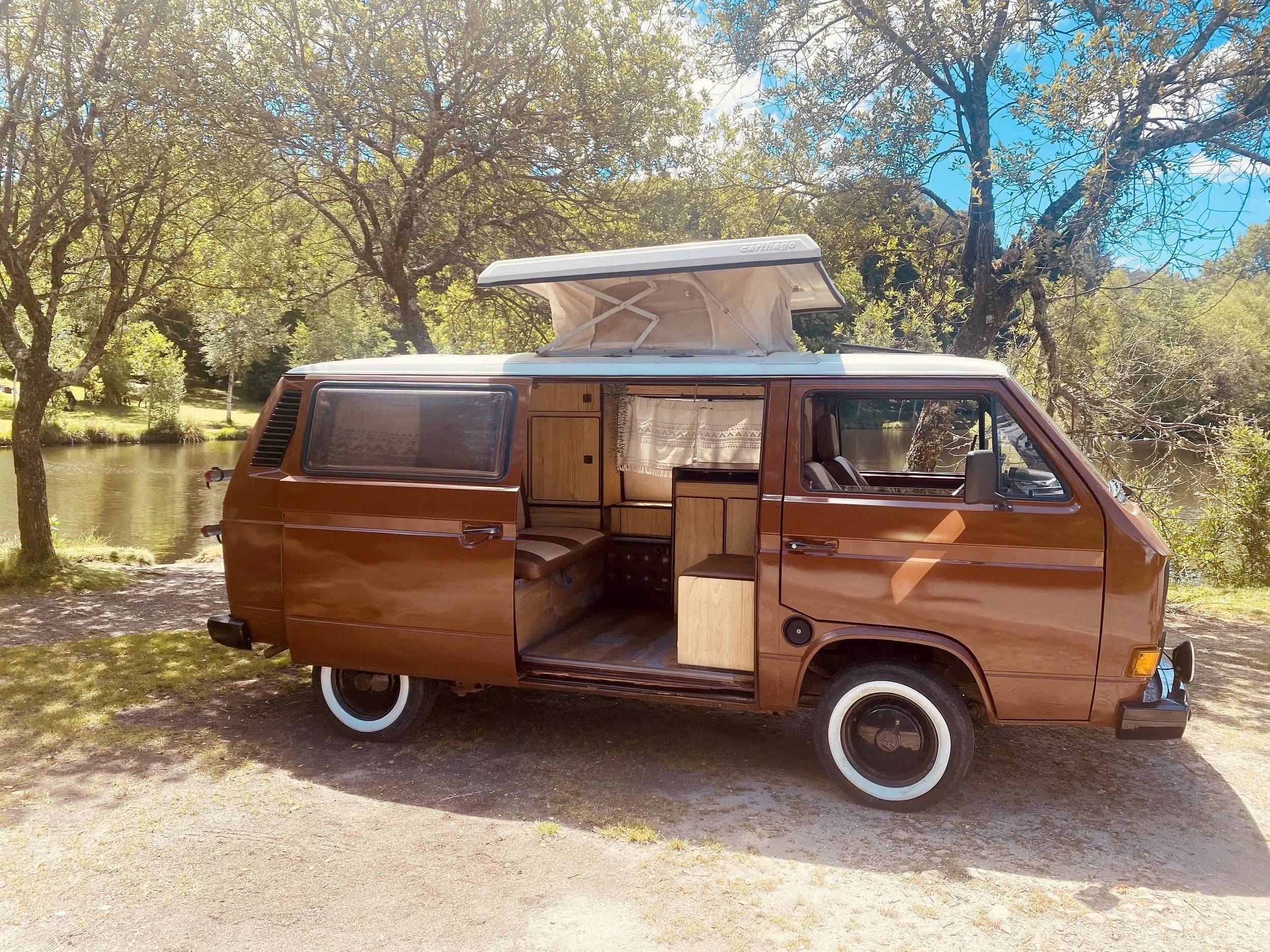 Voorkant 3/4 Volkswagen T3 - Yescapa