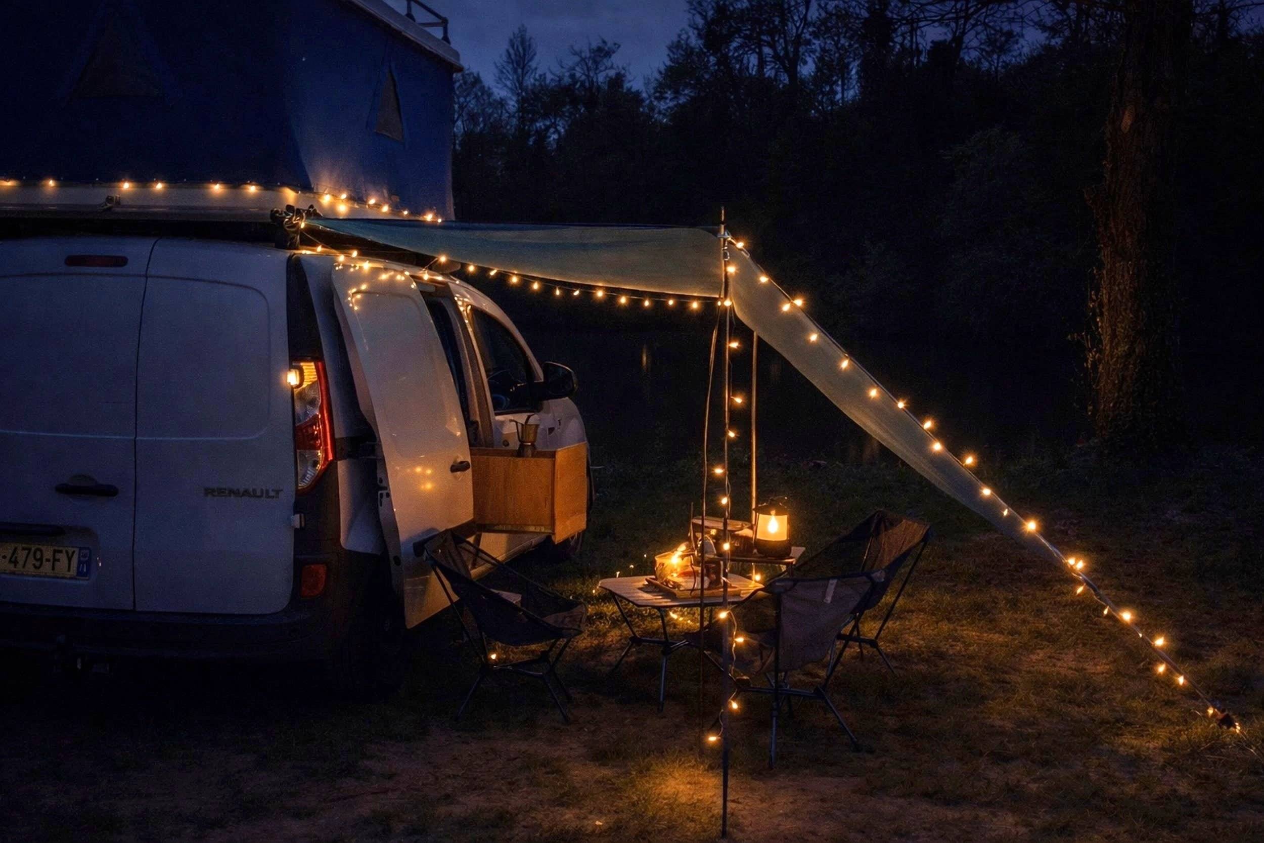 Vue avant de 3/4 Renault Kangoo - Yescapa