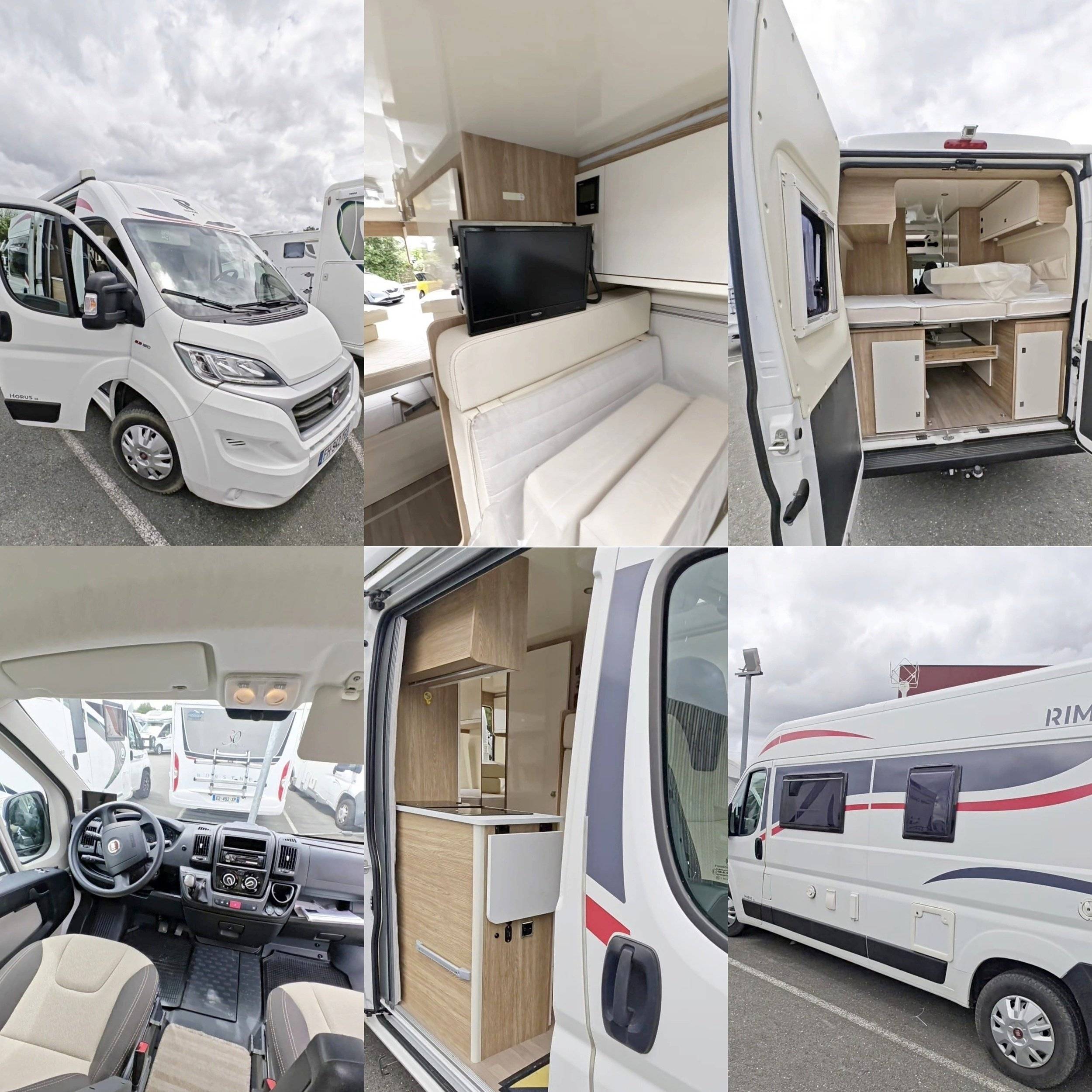 Vue arrière Fiat - Yescapa