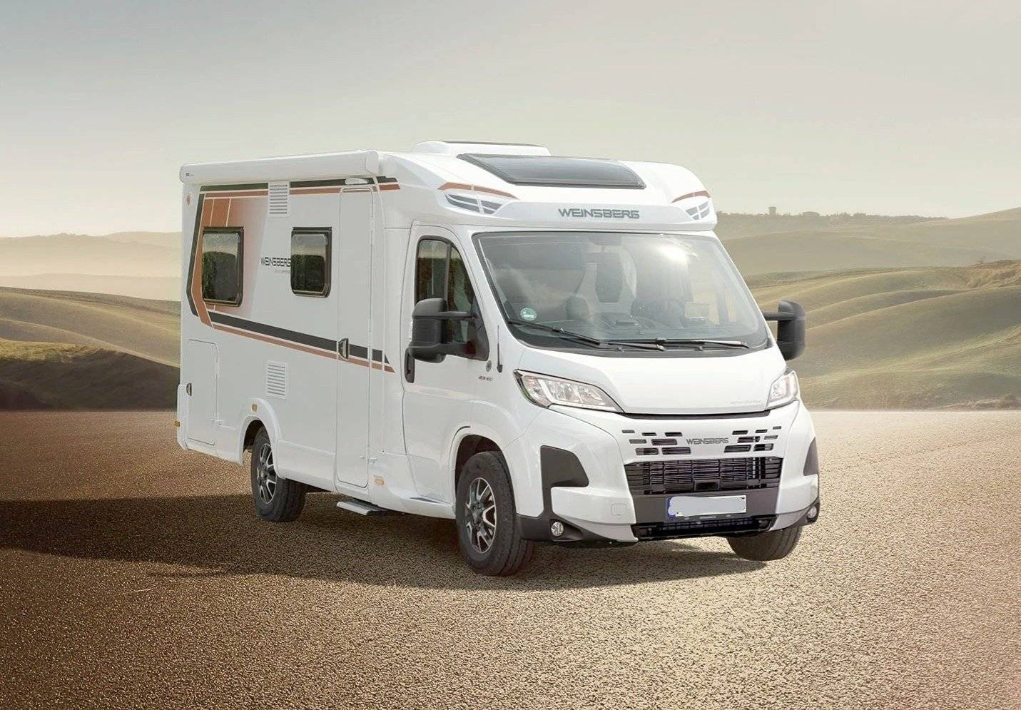 Vue avant de 3/4 Fiat 2.3 140CV - Yescapa