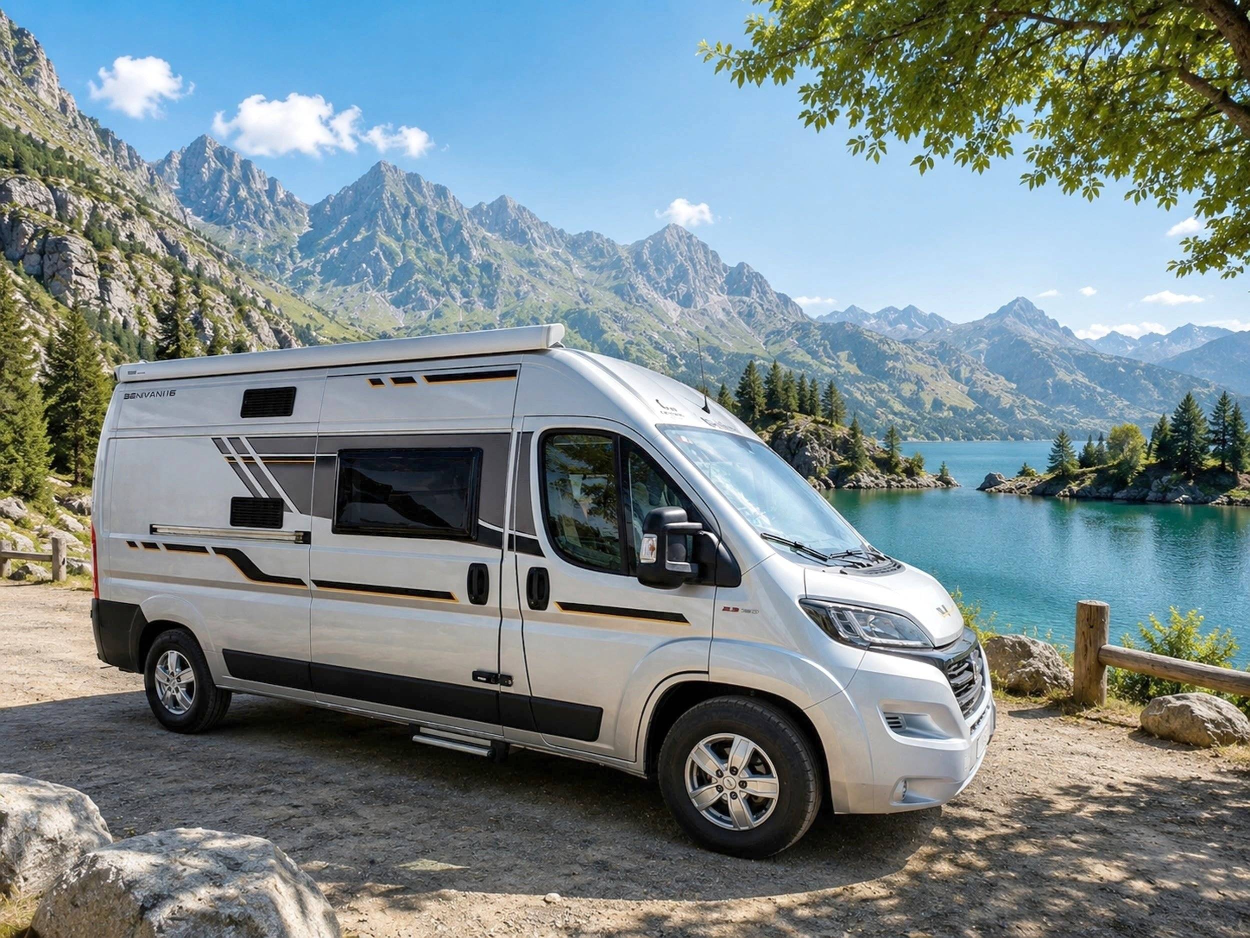 Vue avant de 3/4 Fiat Ducato 2,3 l 130 ch. - Yescapa