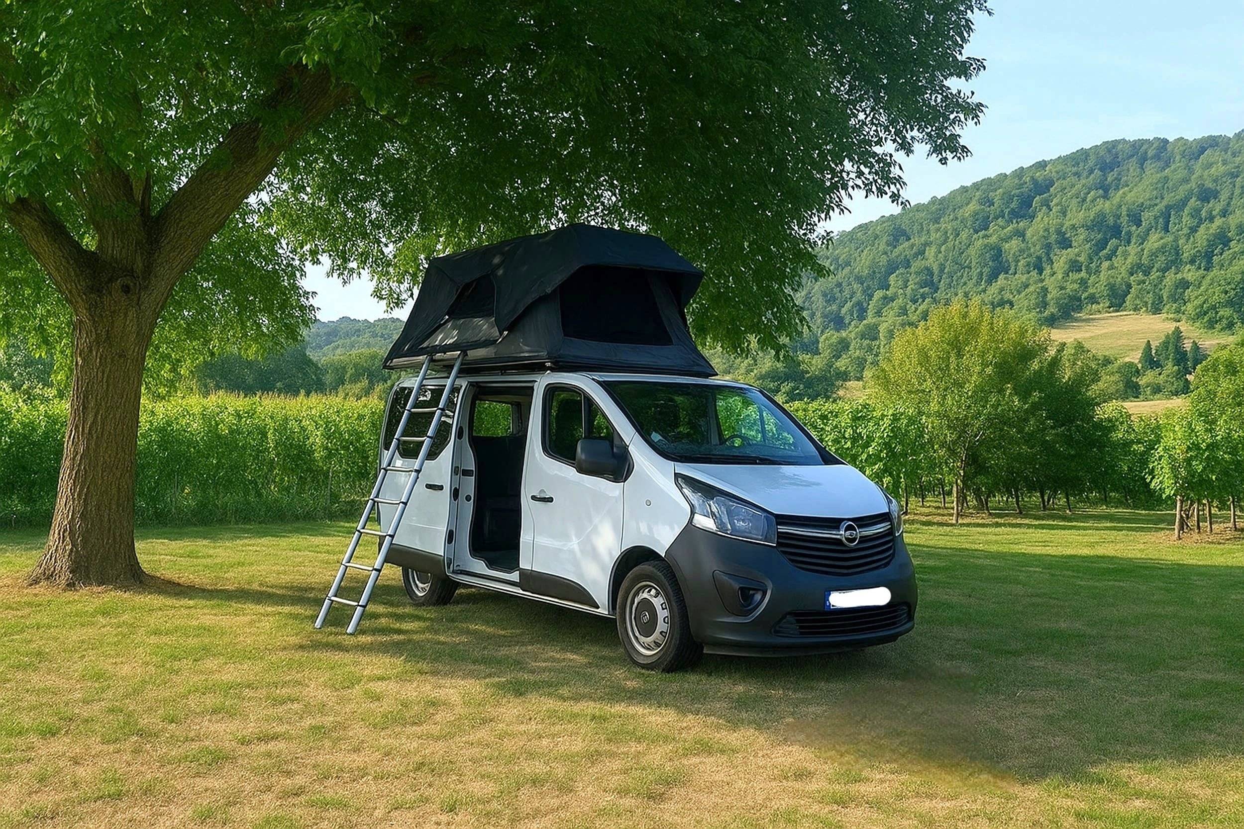 Vista del vehículo ángulo delantero Opel VIVARO - Yescapa