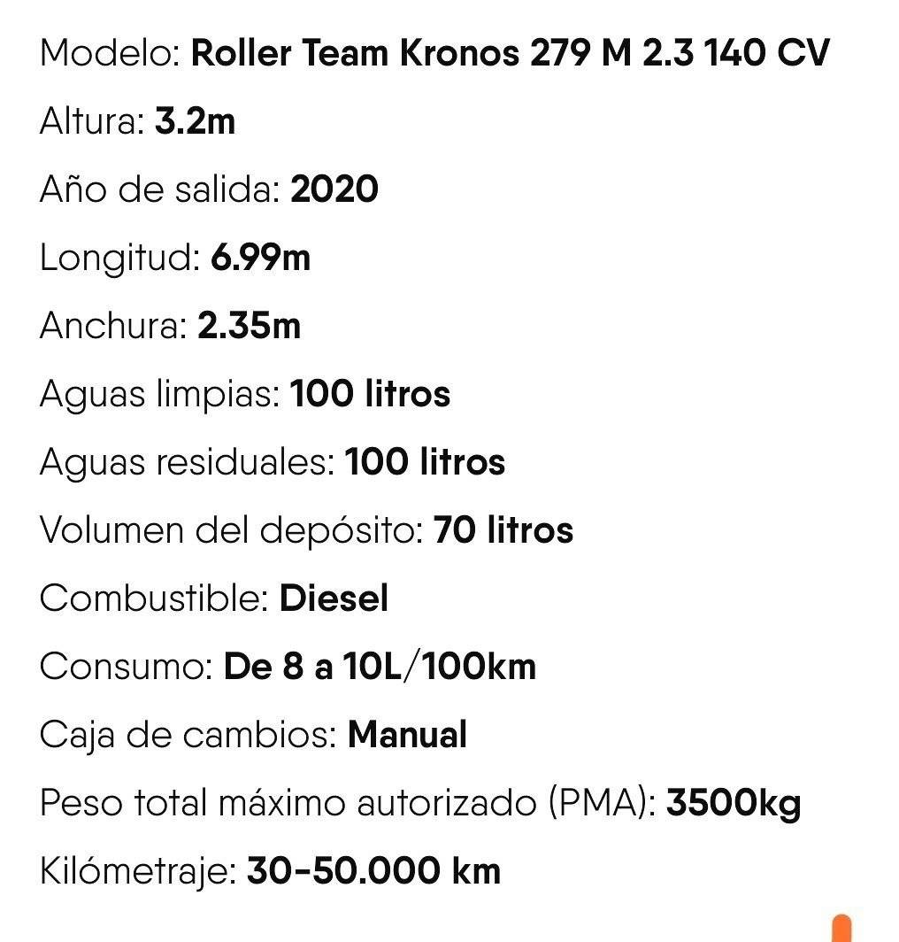Roller Team Kronos 279 M 2.3 140 CV