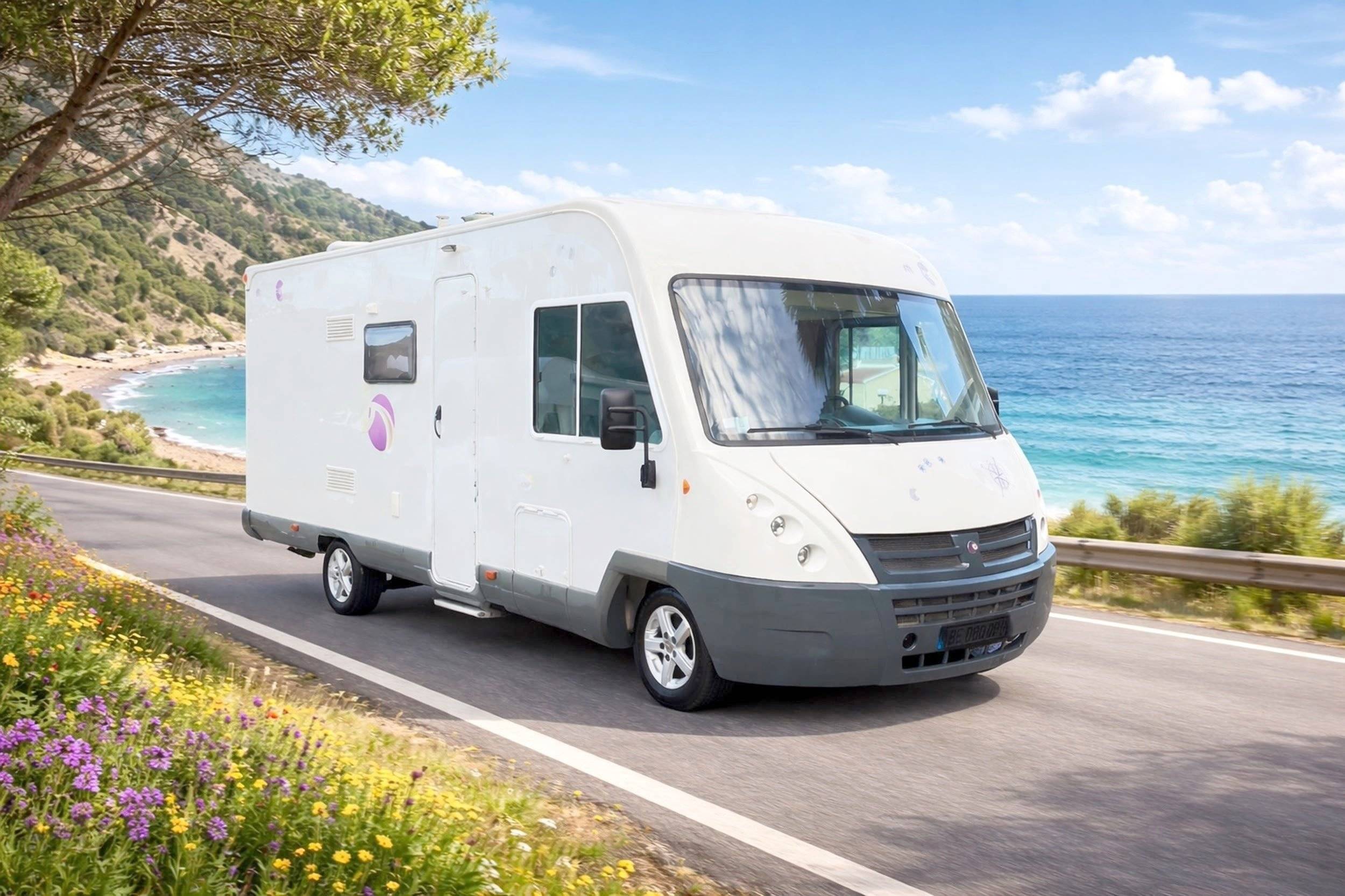 schräge Vorderansicht Fiat Ducato 2,3 130 ch - Yescapa