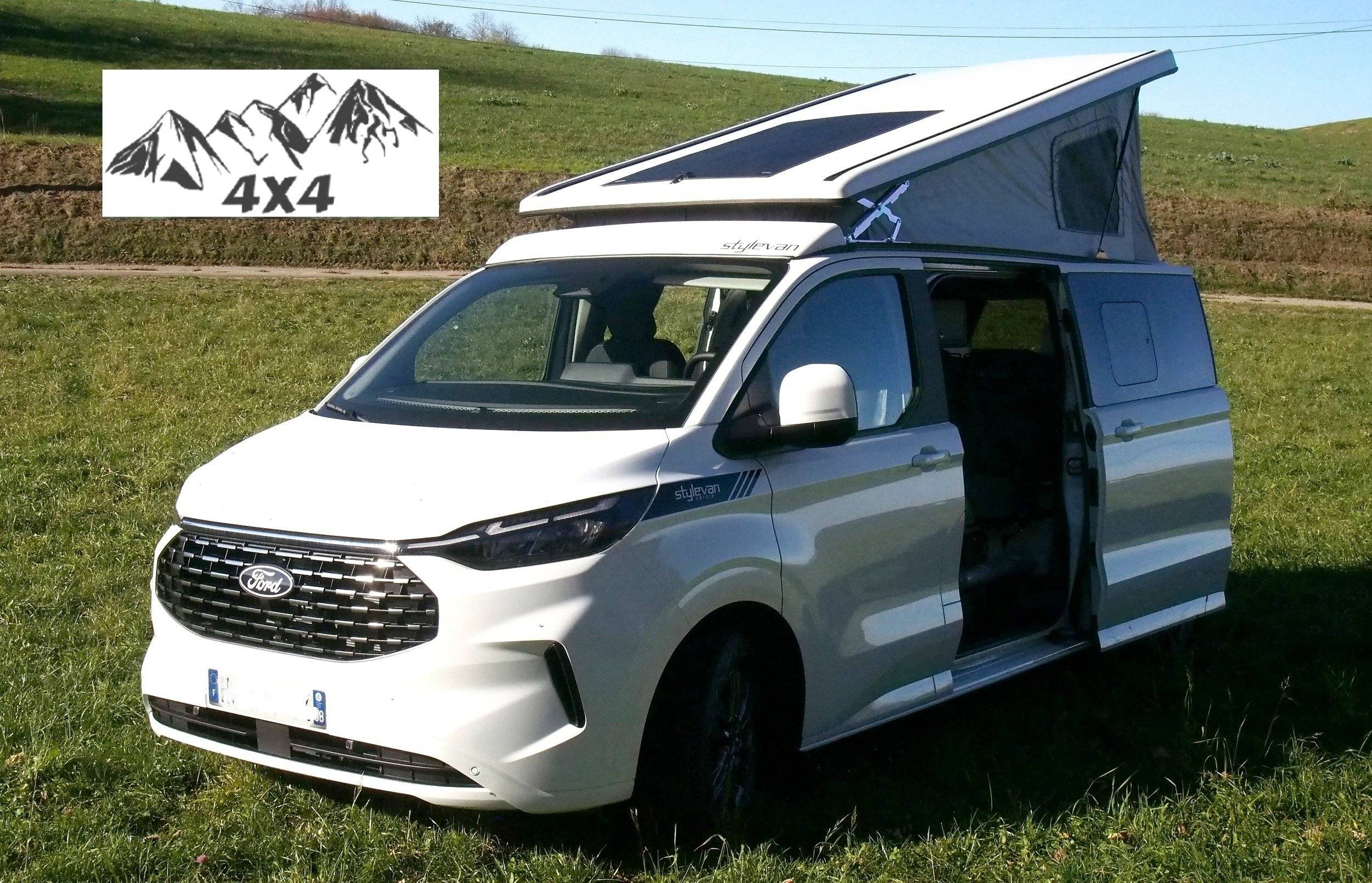 schräge Vorderansicht Ford ford transit - Yescapa