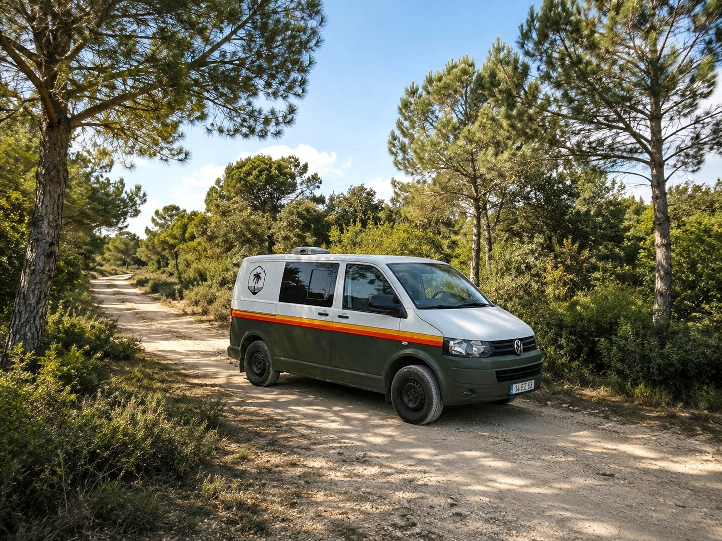 Voorkant 3/4 Volkswagen T5.1 TDI 140 - Yescapa