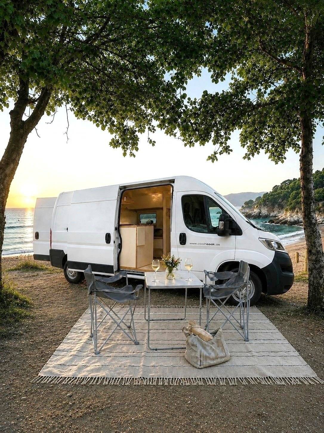 Vue avant de 3/4 Citroën Citroën jumper - Yescapa