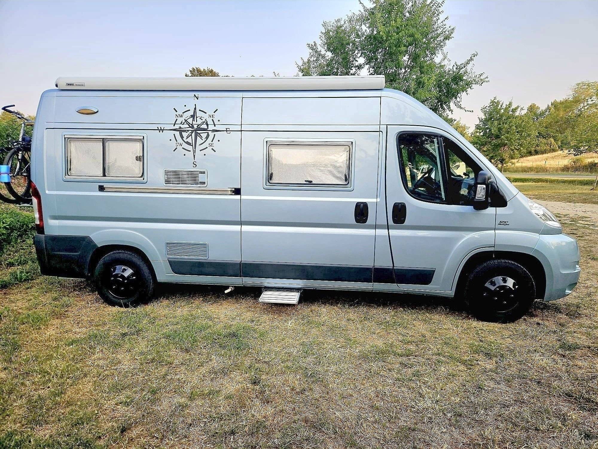 Front view from 3/4 Fiat Fiat ducato - Yescapa