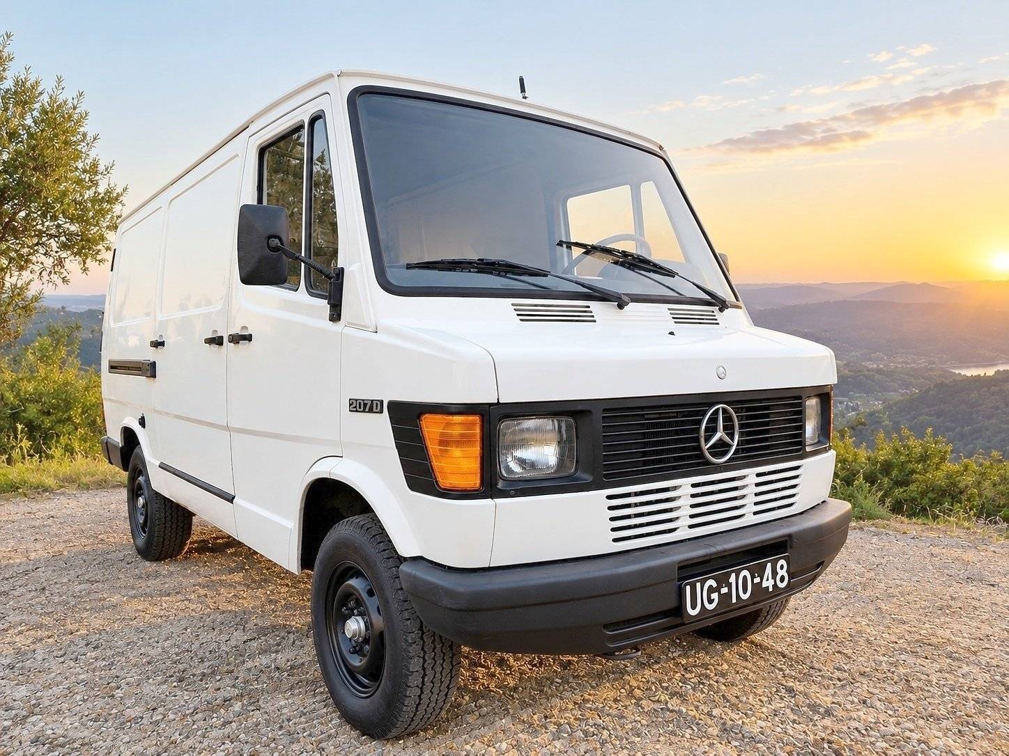 Front view from 3/4 Mercedes T1 - Yescapa