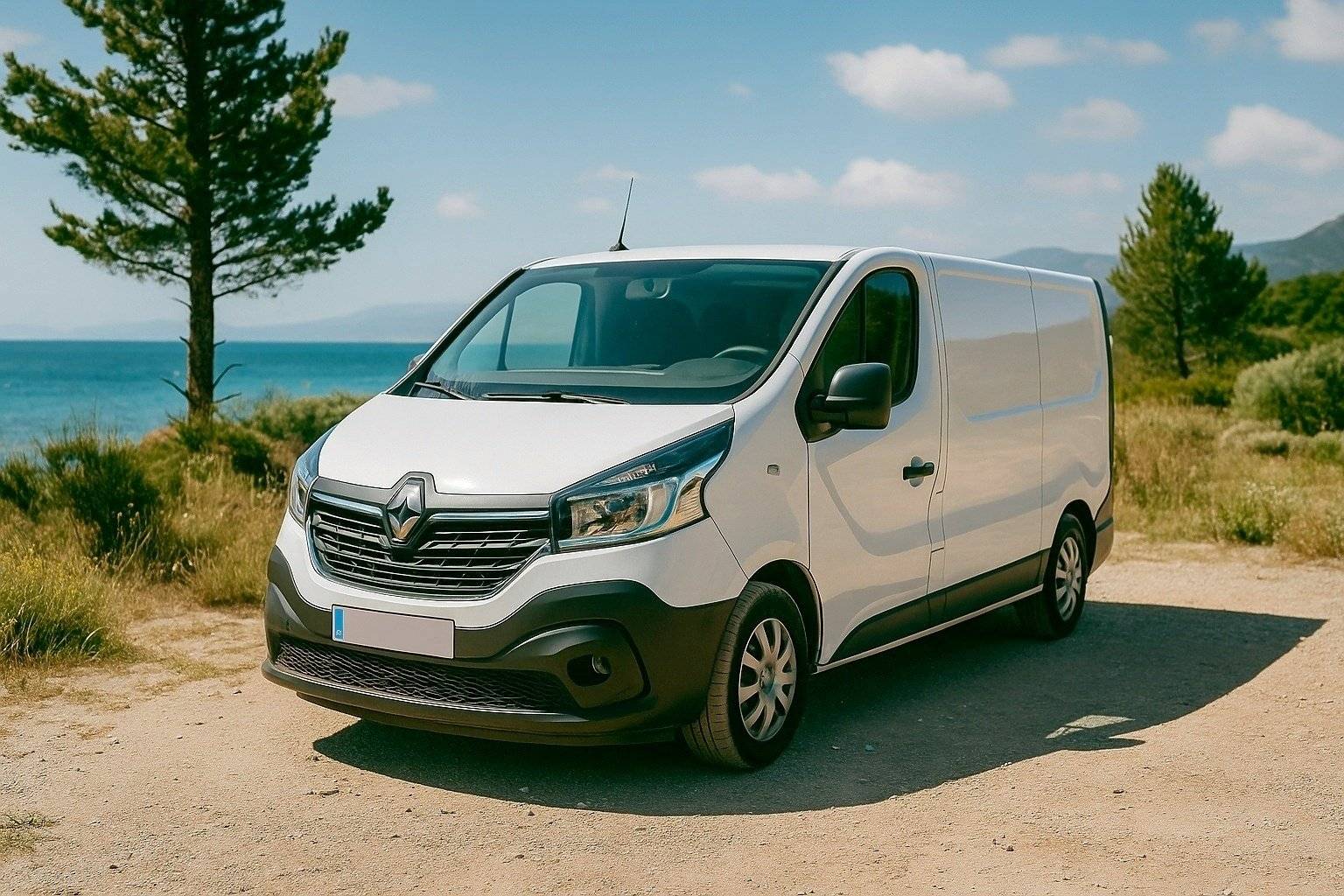 schräge Vorderansicht Renault Renault Trafic - Yescapa