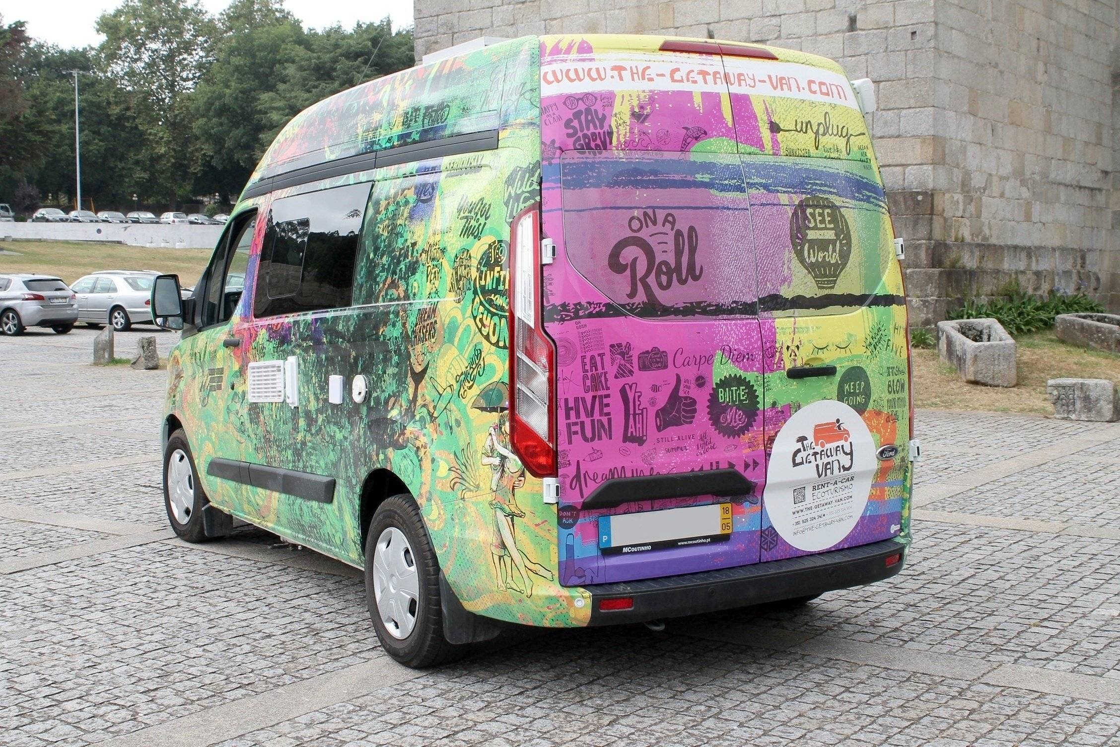 Green 24 Ford Transit Custom