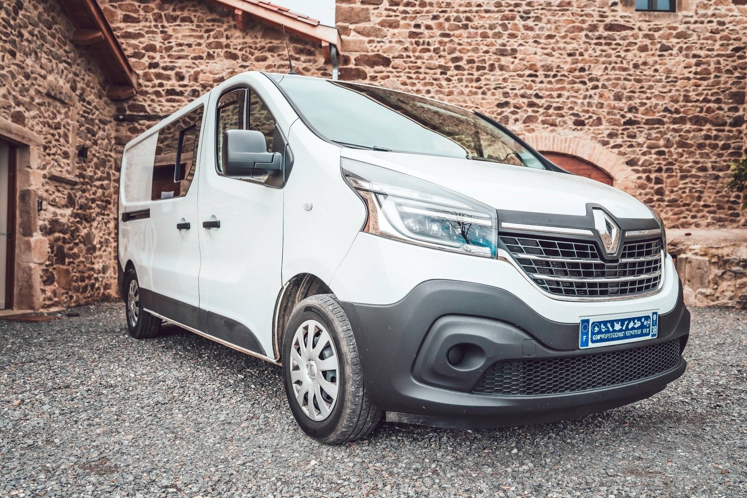 Front view from 3/4 Renault RENAULT TRAFIC 3 2.0 DCI 120 - Yescapa