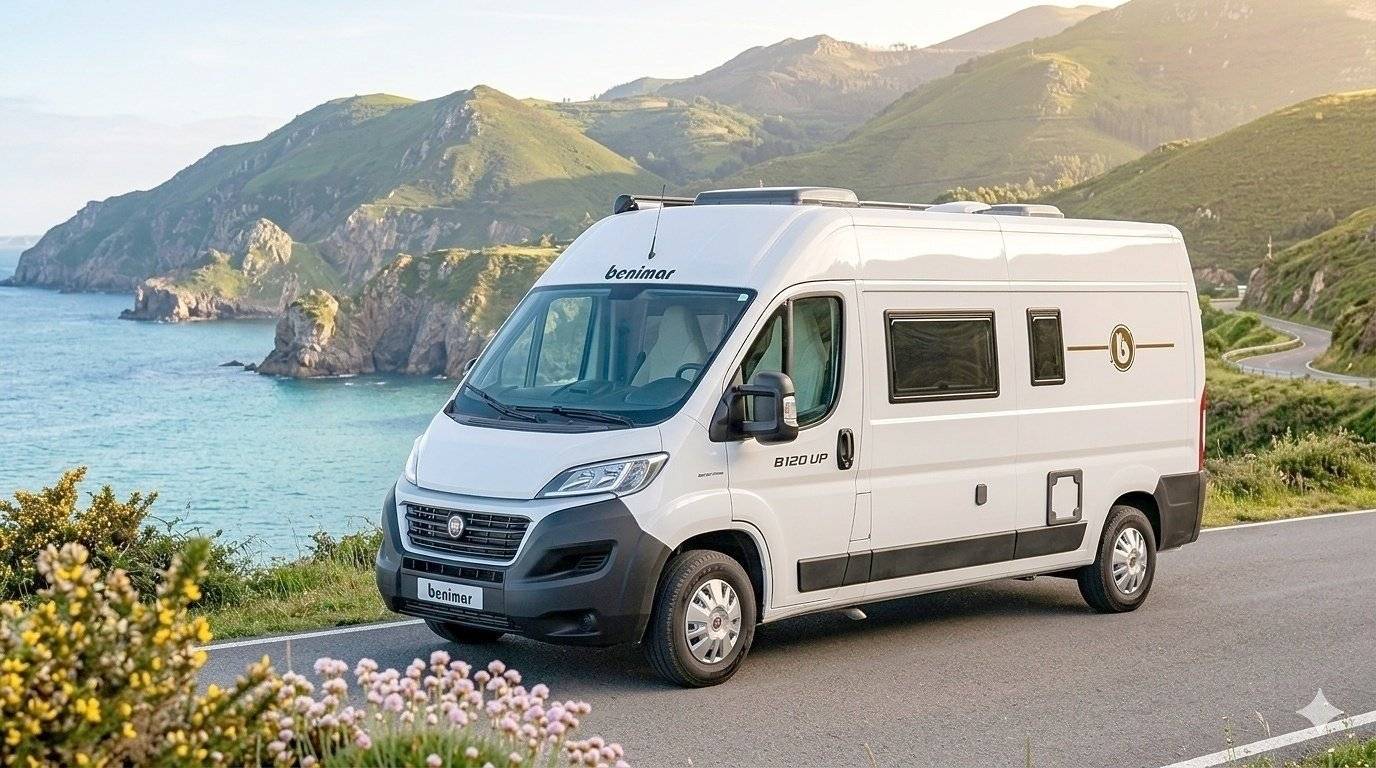 Front view from 3/4 Fiat Fiat ducato - Yescapa