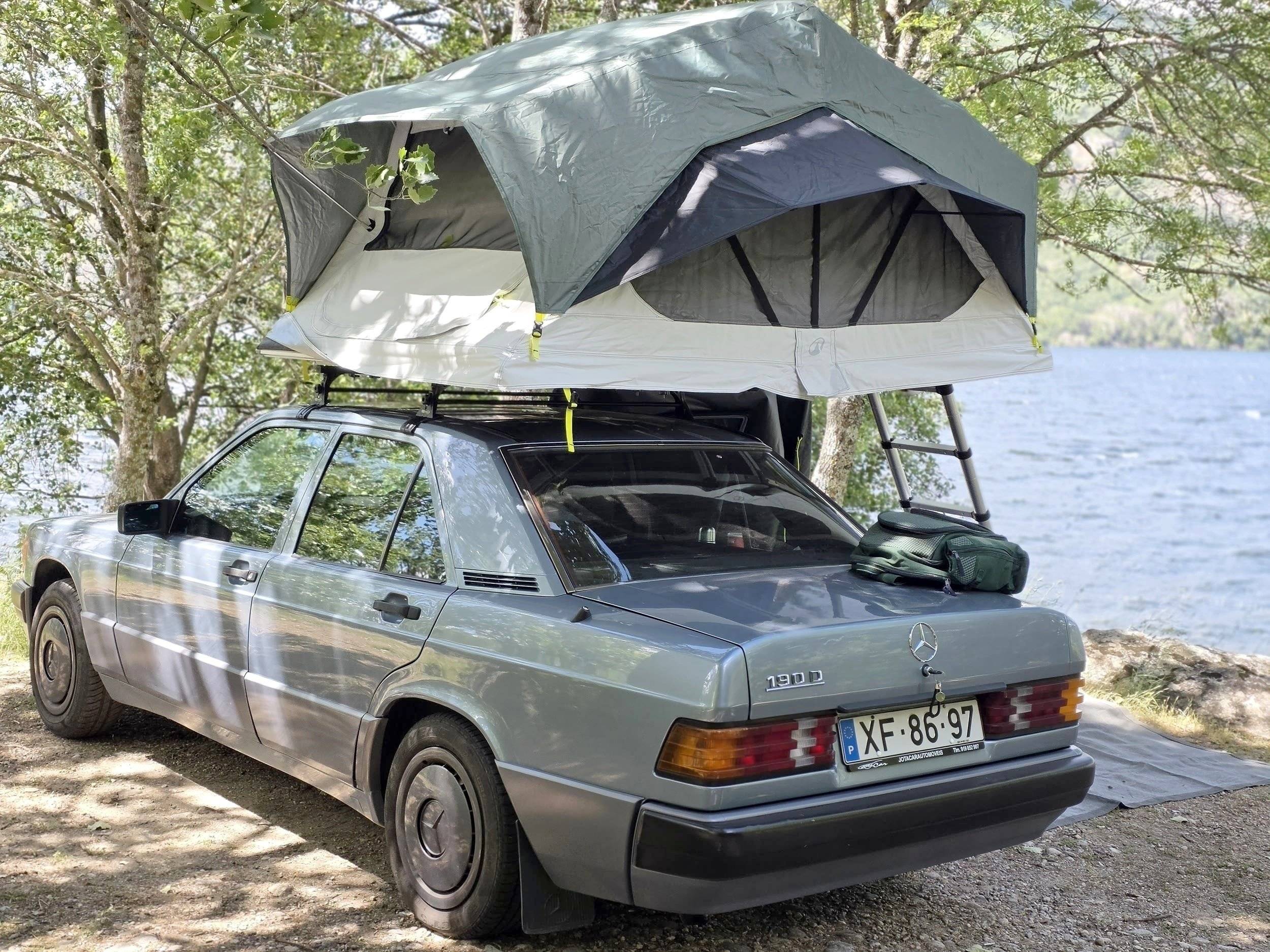 Classic Mercedes Rooftop Tent Adventure Portugal /Spain