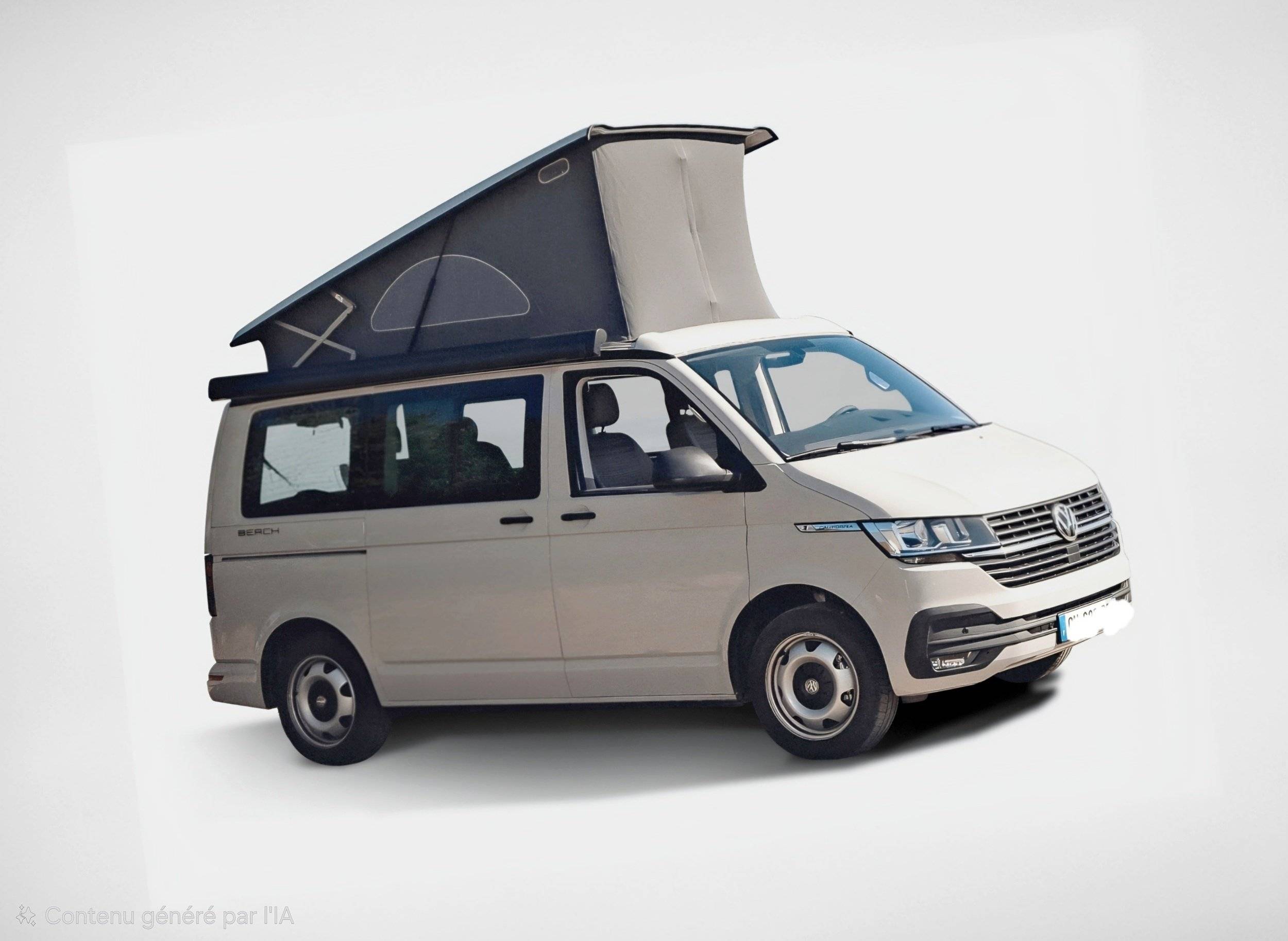 schräge Vorderansicht Volkswagen T6 California Coast - Yescapa