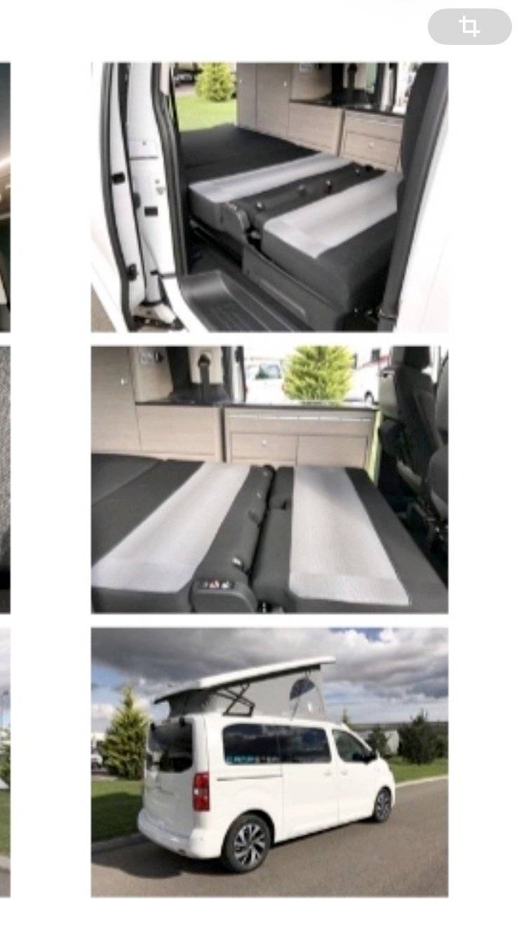 Couchages Citroën Citroën jumpy - Yescapa