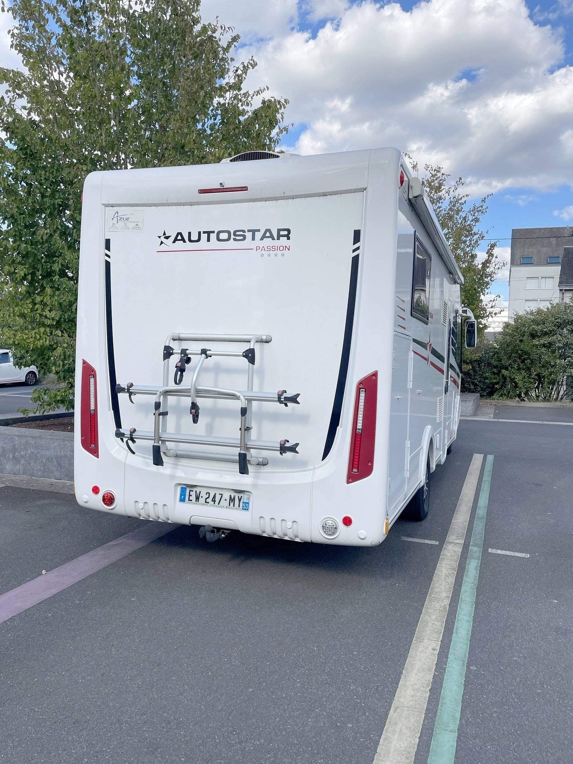 Rear view Fiat 2,3 l 130 ch. - Yescapa