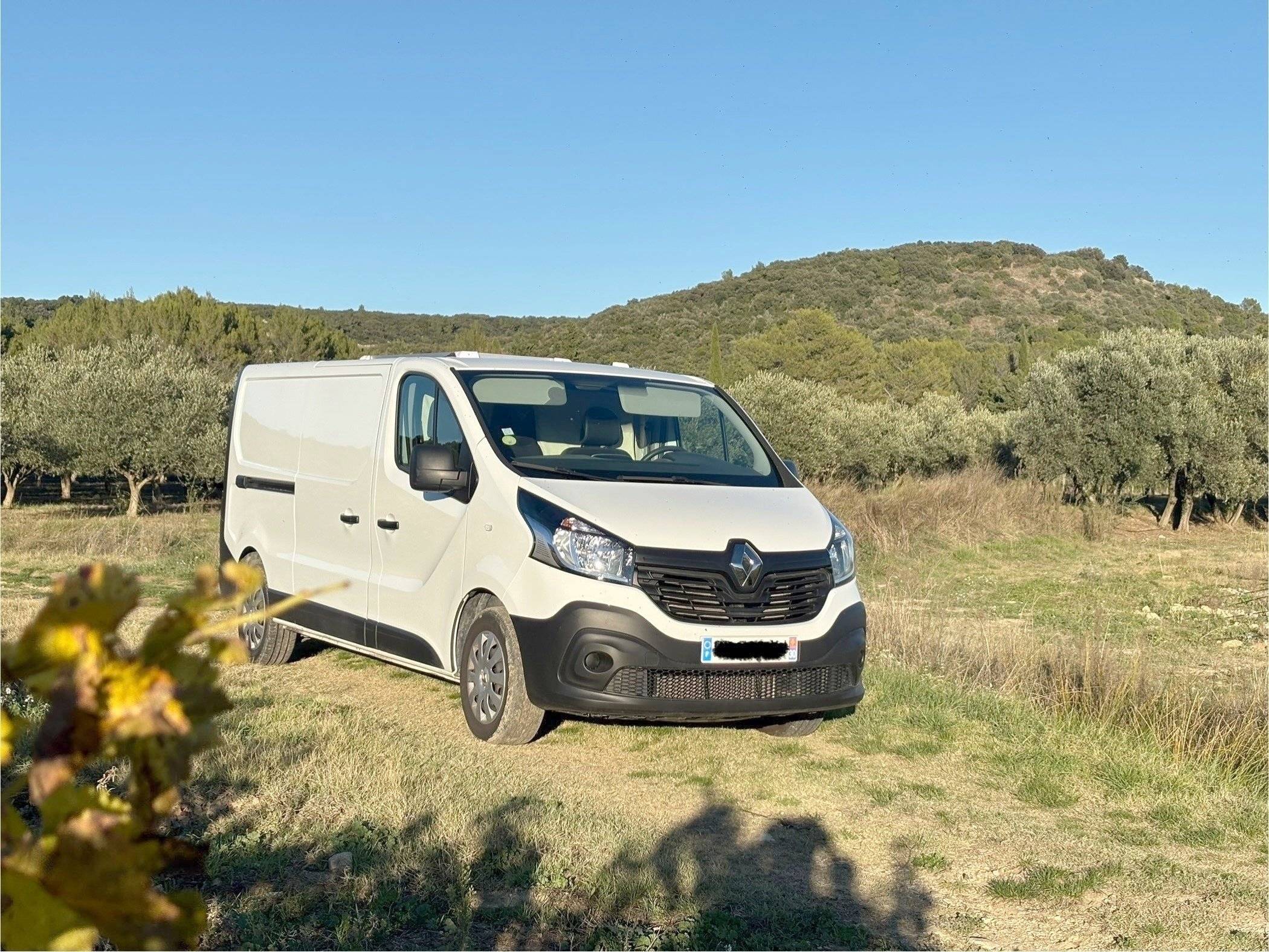 schräge Vorderansicht Renault Trafic L2H1 2 l 120 ch - Yescapa