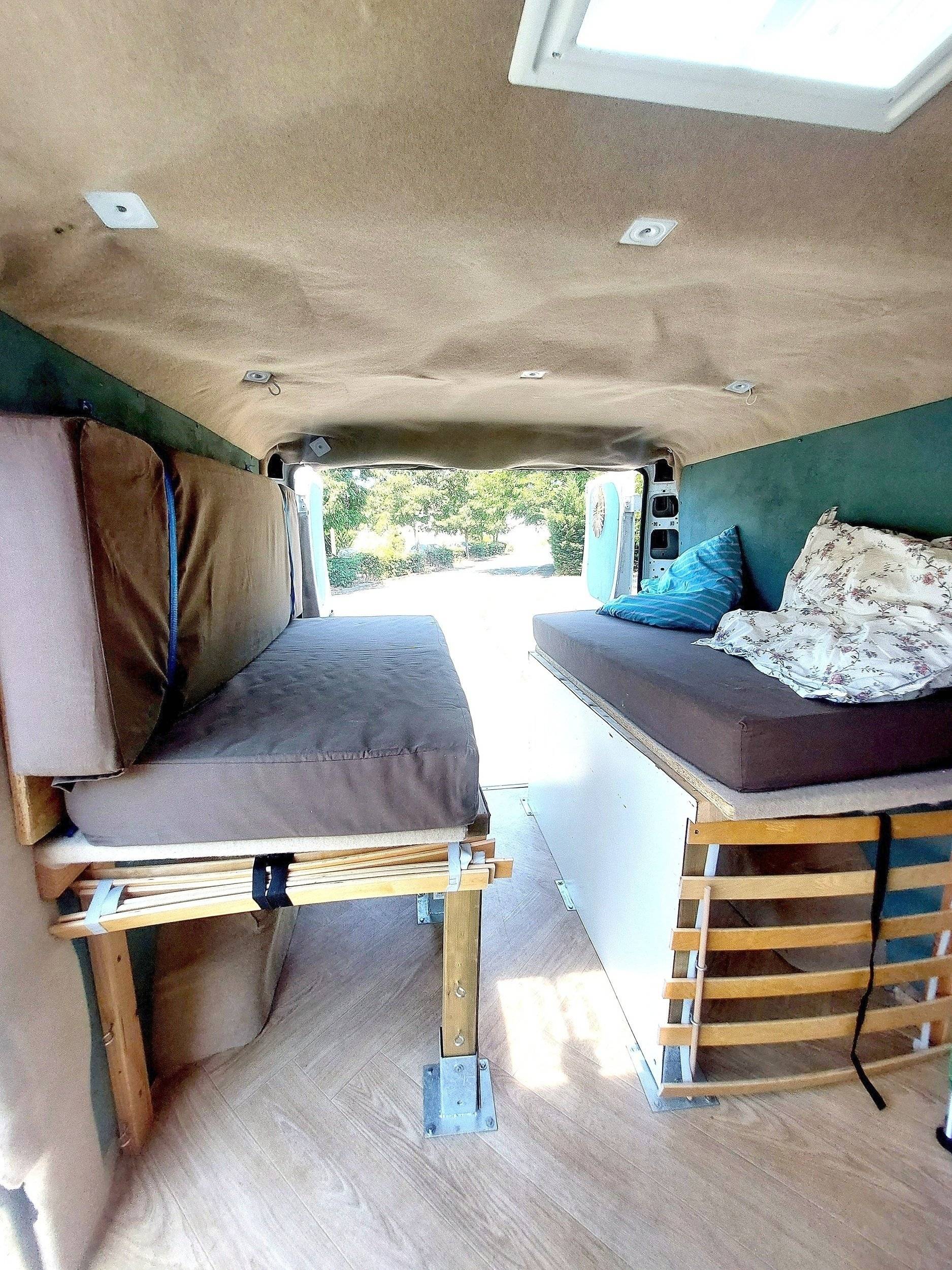 Couchages Peugeot Boxer - Yescapa