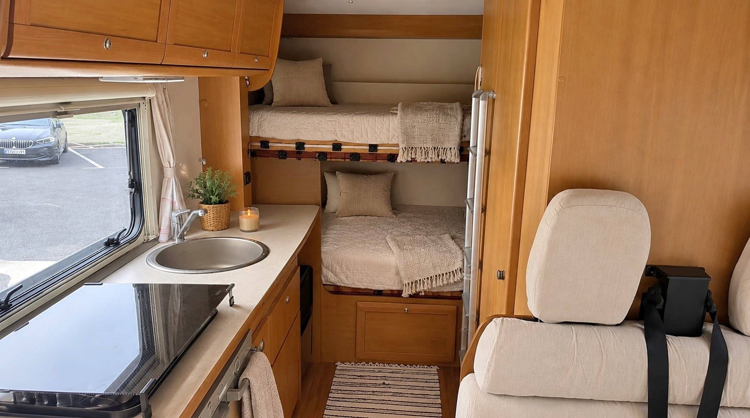 Couchages Fiat Ducato 2.8 JTD - Yescapa