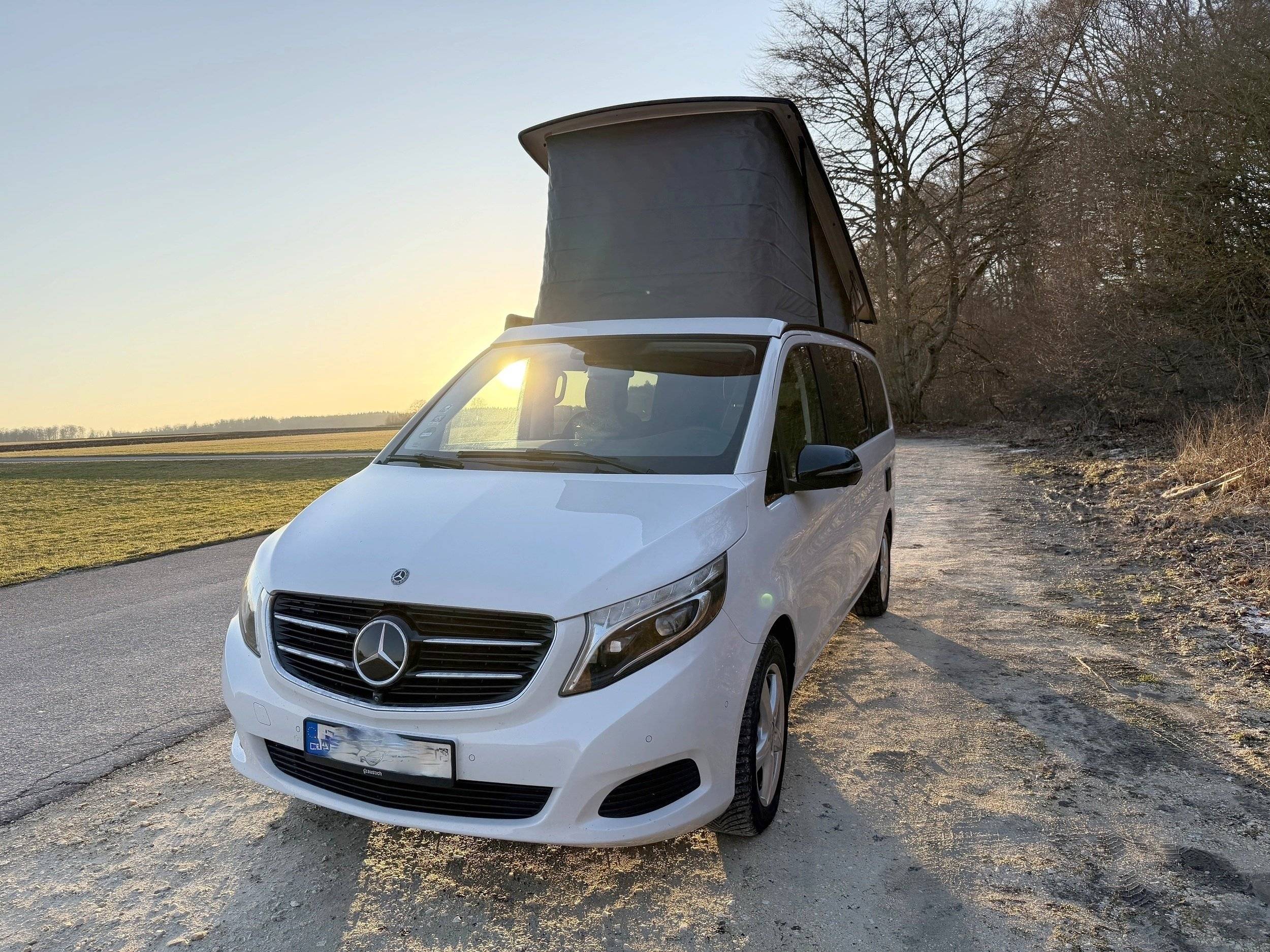 schräge Vorderansicht Mercedes Mercedes Marco polo - Yescapa